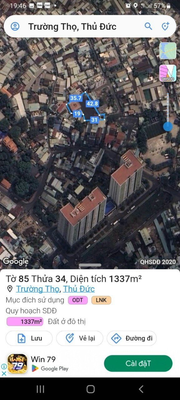 Cần bán Đất Phường Trường Thọ, Thủ Đức, Diện tích 1337m², Giá 045 Tỷ
