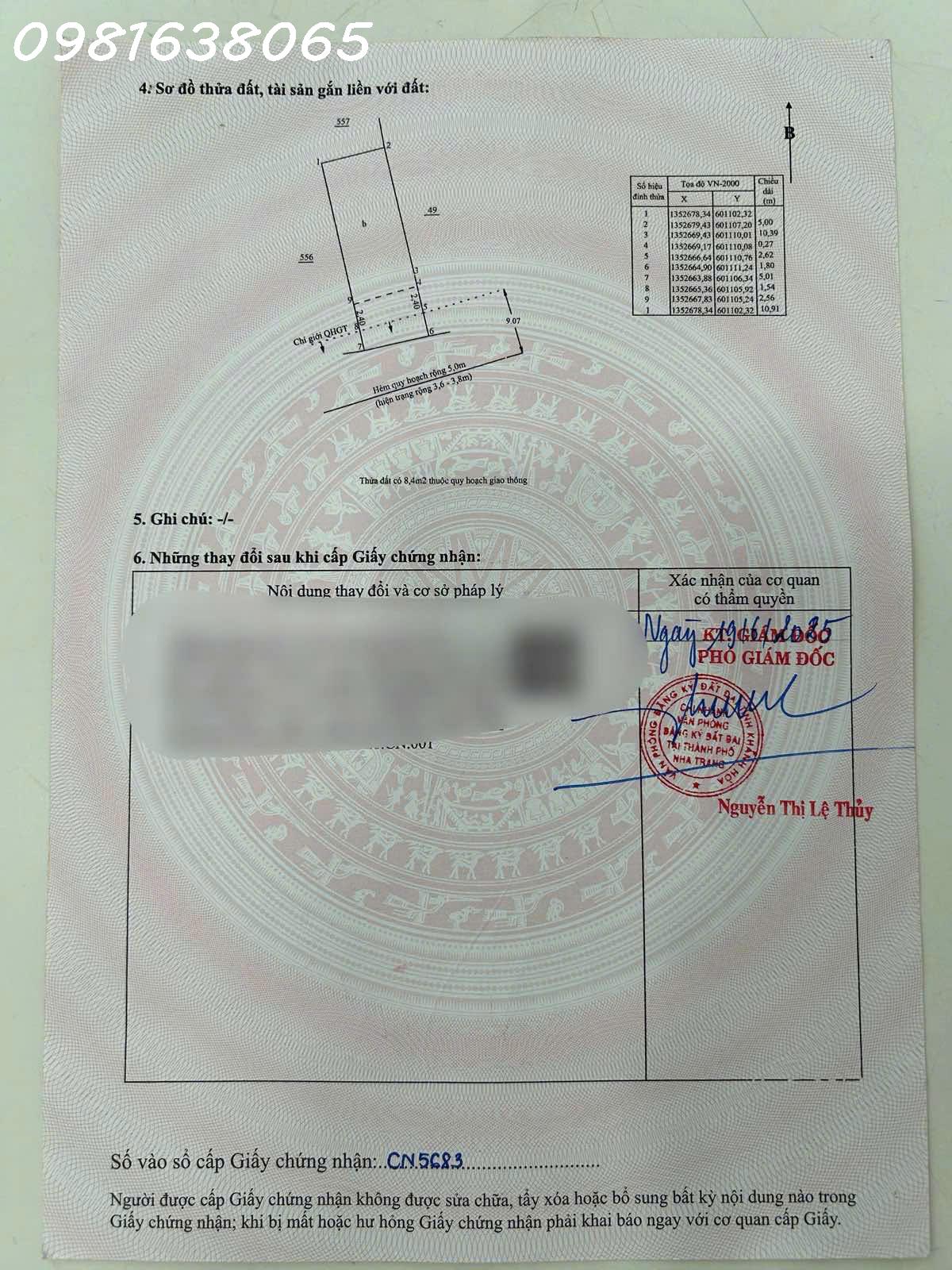 Dãy trọ 4 phòng Phước Hải Nha Trang – Hẻm ô tô, đất thổ cư 100%, giá 4,2 tỷ 4