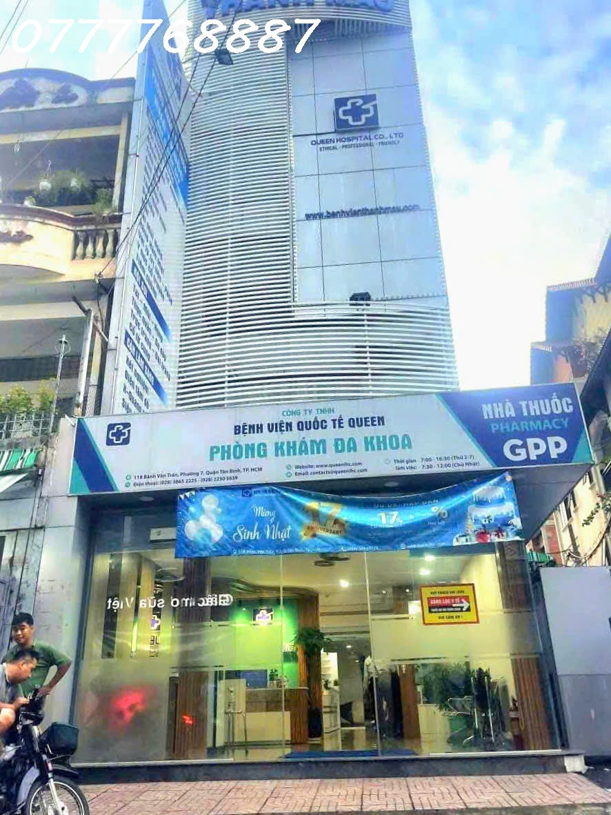 Bán tòa nhà 3MT 5 tầng Q Tân Bình, đang kinh doanh phòng khám, Gần CMT8 2
