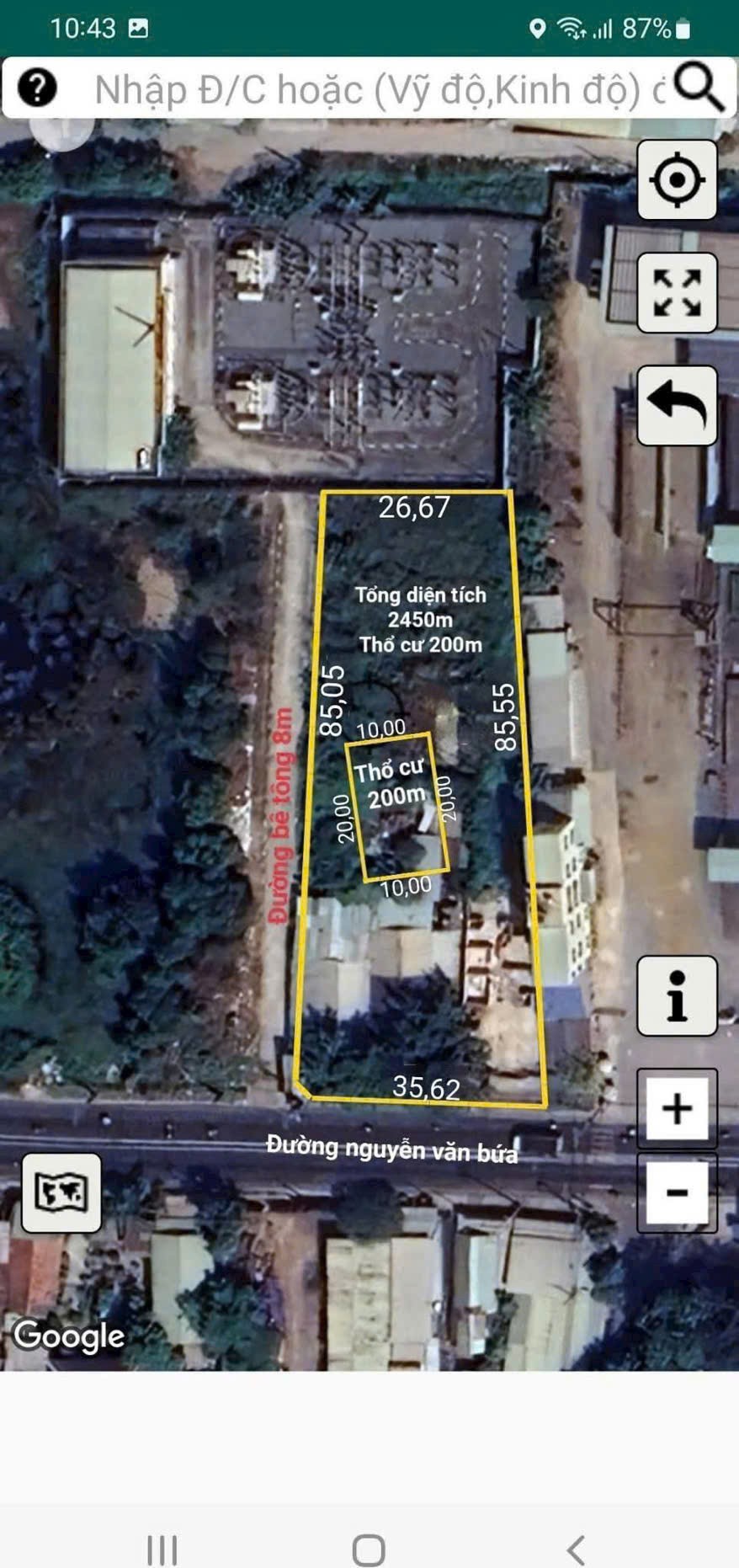 SIÊU VỊ TRÍ – (33x77) MT NGUYỄN VĂN BỨA – DT 2.500M² – GIÁ CHỈ 11,5TR/M²