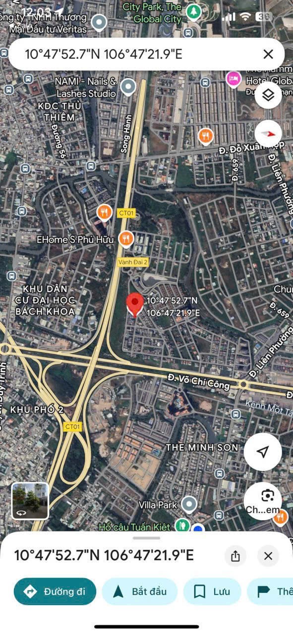 Cần bán Đất Phường Long Trường, Quận 9, Diện tích 144m², Giá 70 Triệu/m²