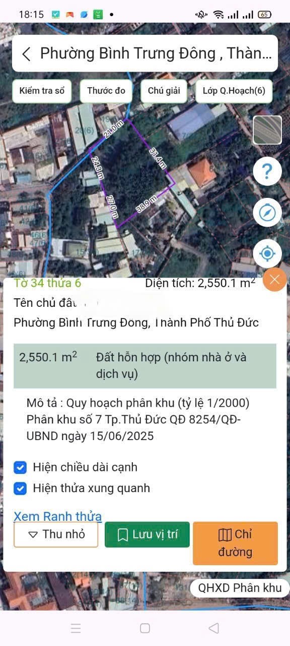 Cần bán Đất Phường Bình Trưng Đông, Quận 2, Diện tích 2550m², Giá 015 Triệu/m²