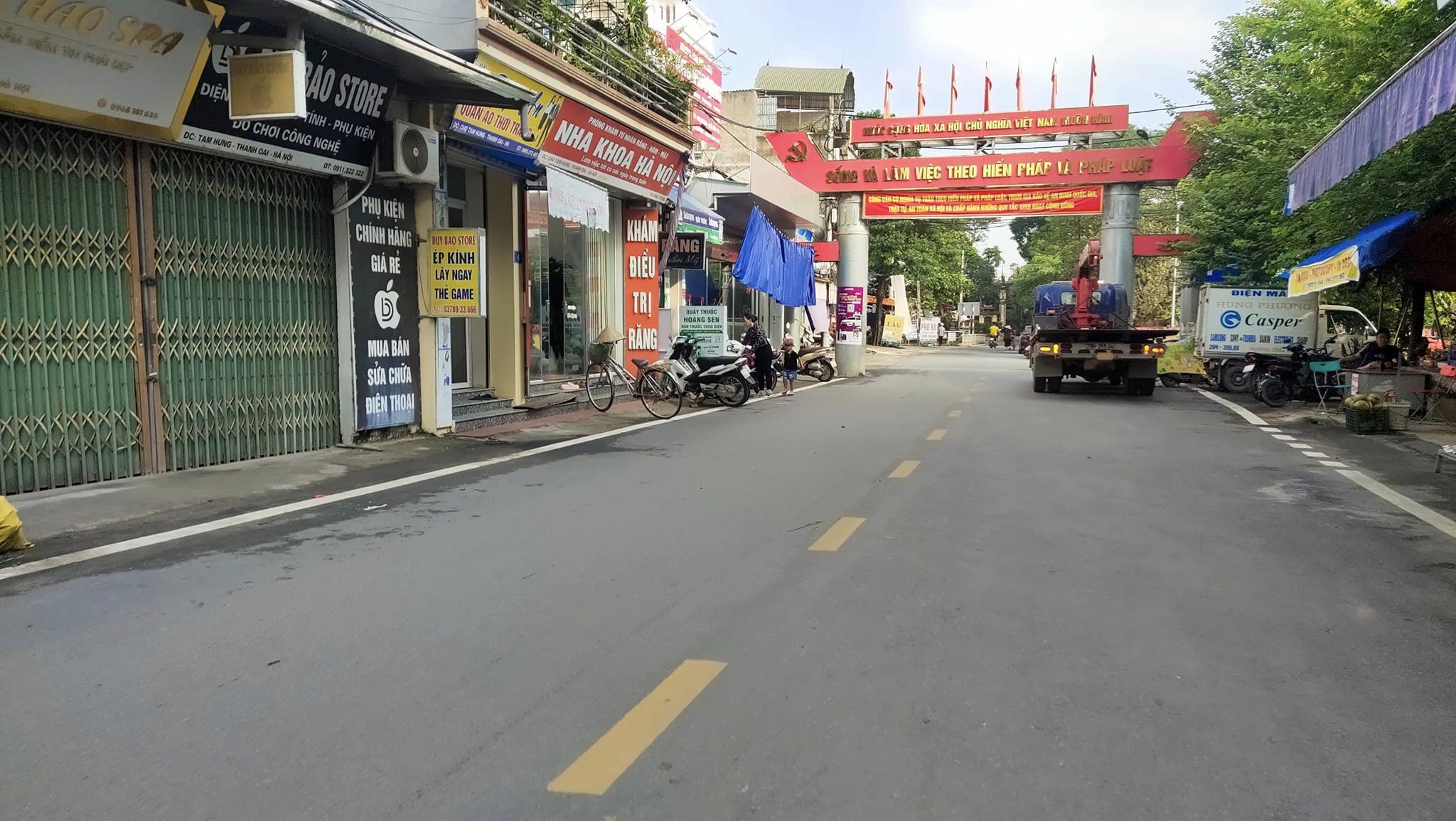 Bán đất mặt chợ xã Tam Hưng Thanh Oai, đường Asphaln, ô tô tránh, KĐ Đỉnh 2