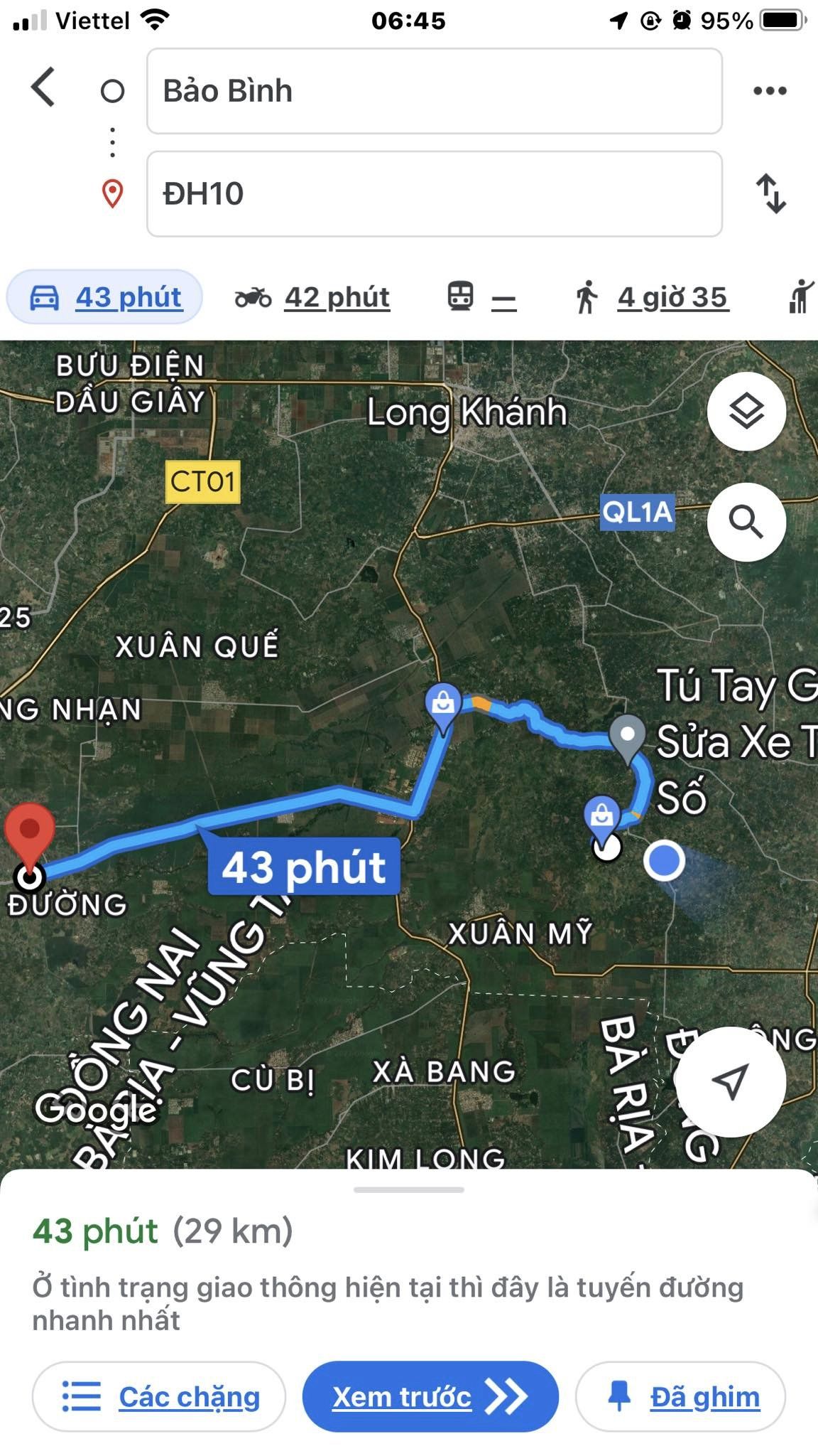 Bán Đất Cách Sân Bay Quốc Tế Long Thành 29km xã Bảo Bình 1000m2 3