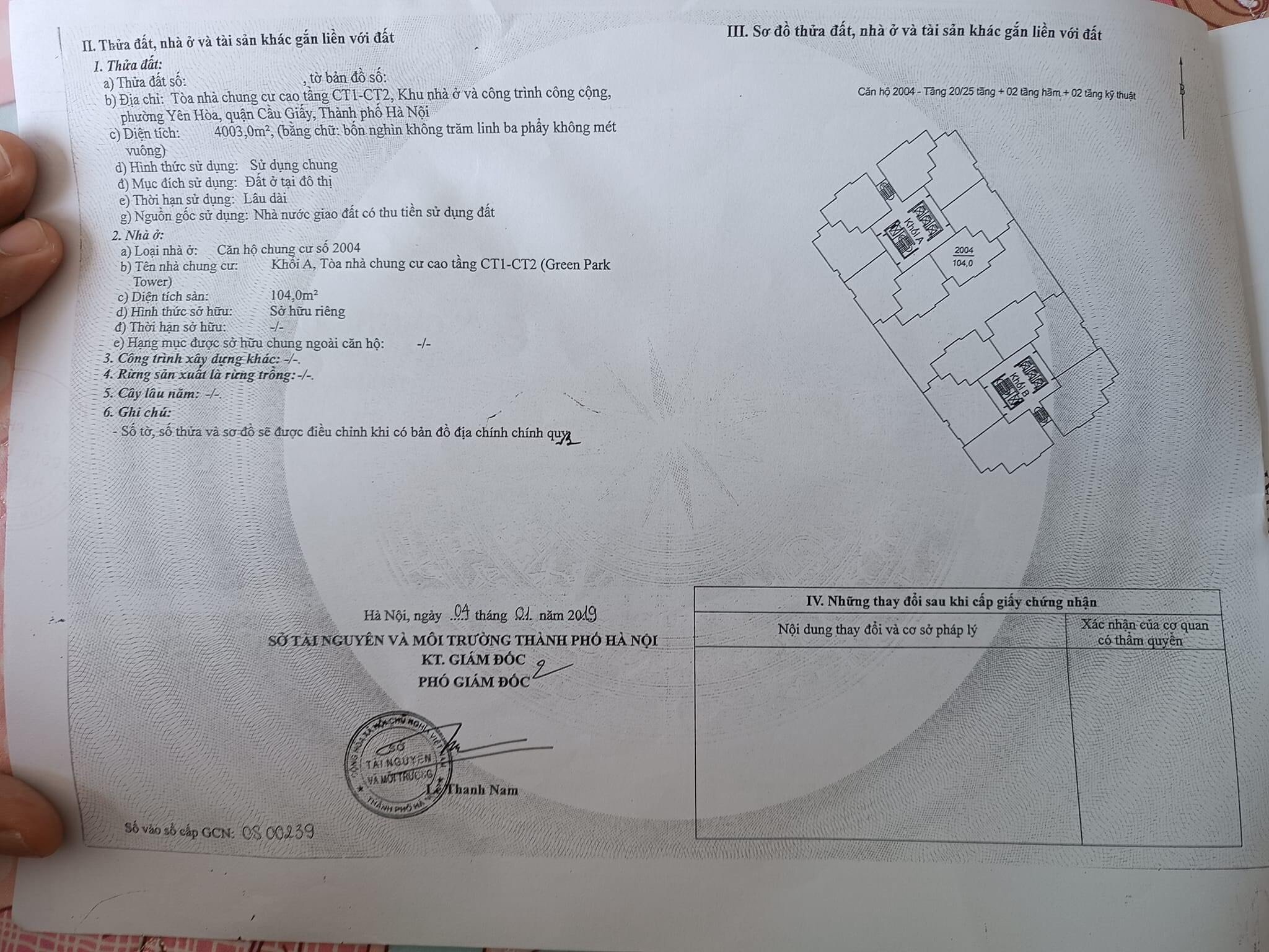 Căn hộ chung cư 104m2 tại Dương Đình Nghệ, view công viên Cầu Giấy siêu đẹp