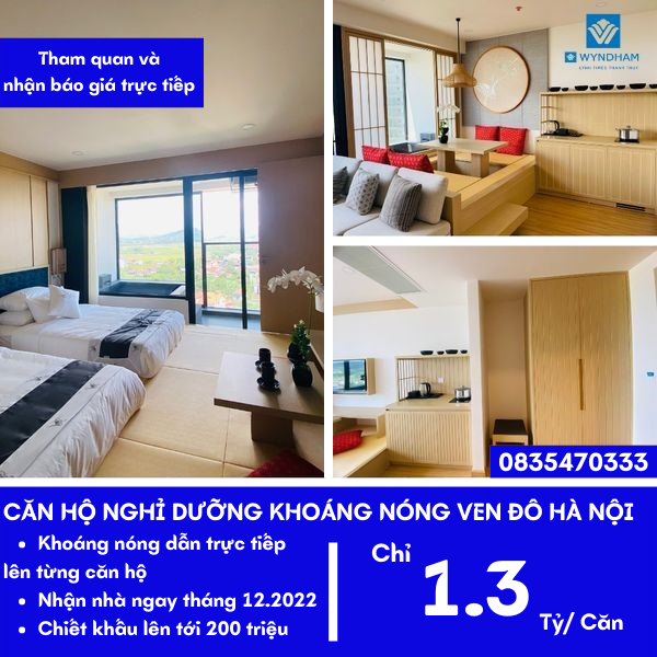 Cần bán Homestay - Khách Sạn dự án Wyndham Thanh Thủy Hotels & Resorts, Diện tích 33m², Giá 1300 Triệu