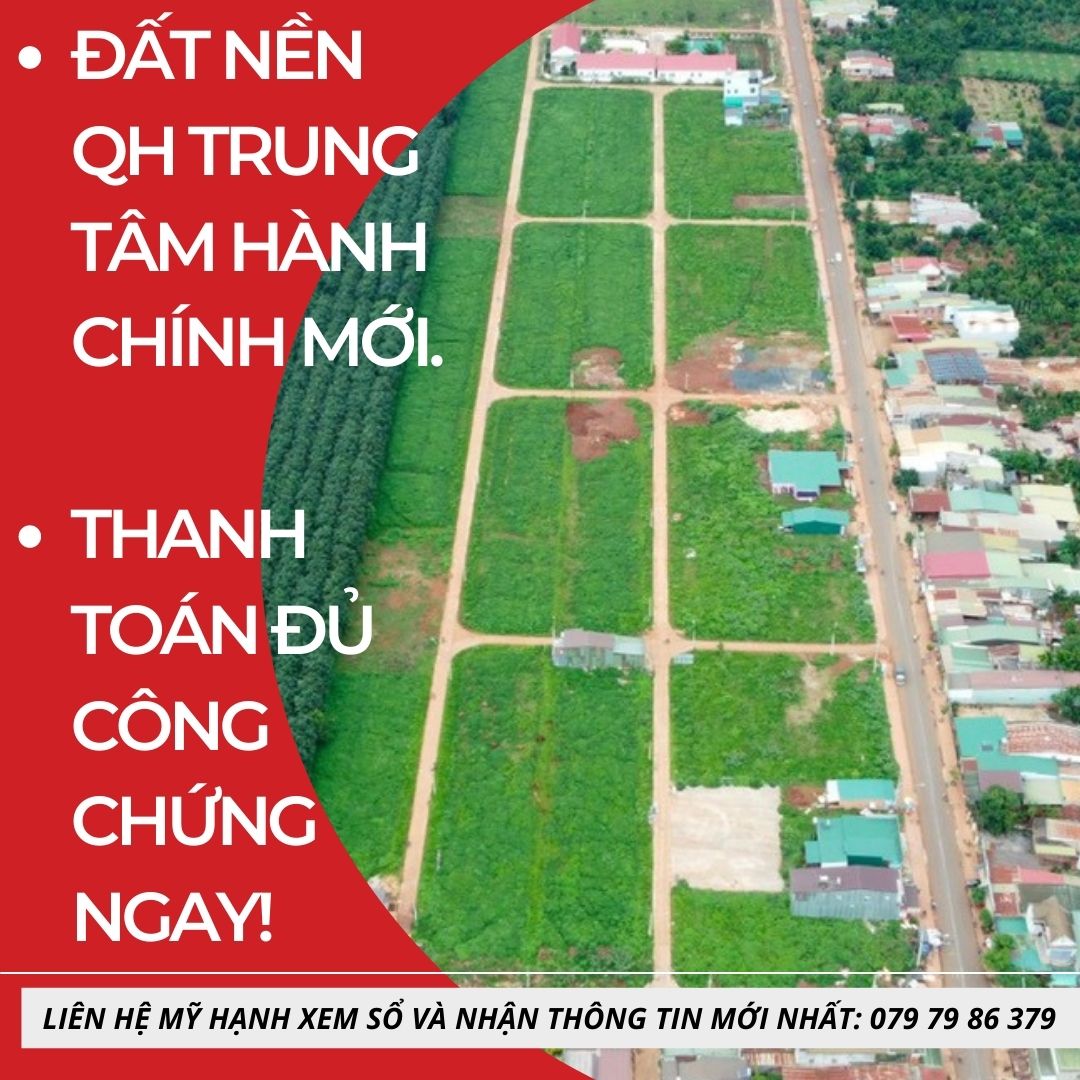 +1 ĐẤT NỀN KHU DÂN CƯ MỚI PHÚ LỘC, ĐĂK LĂK