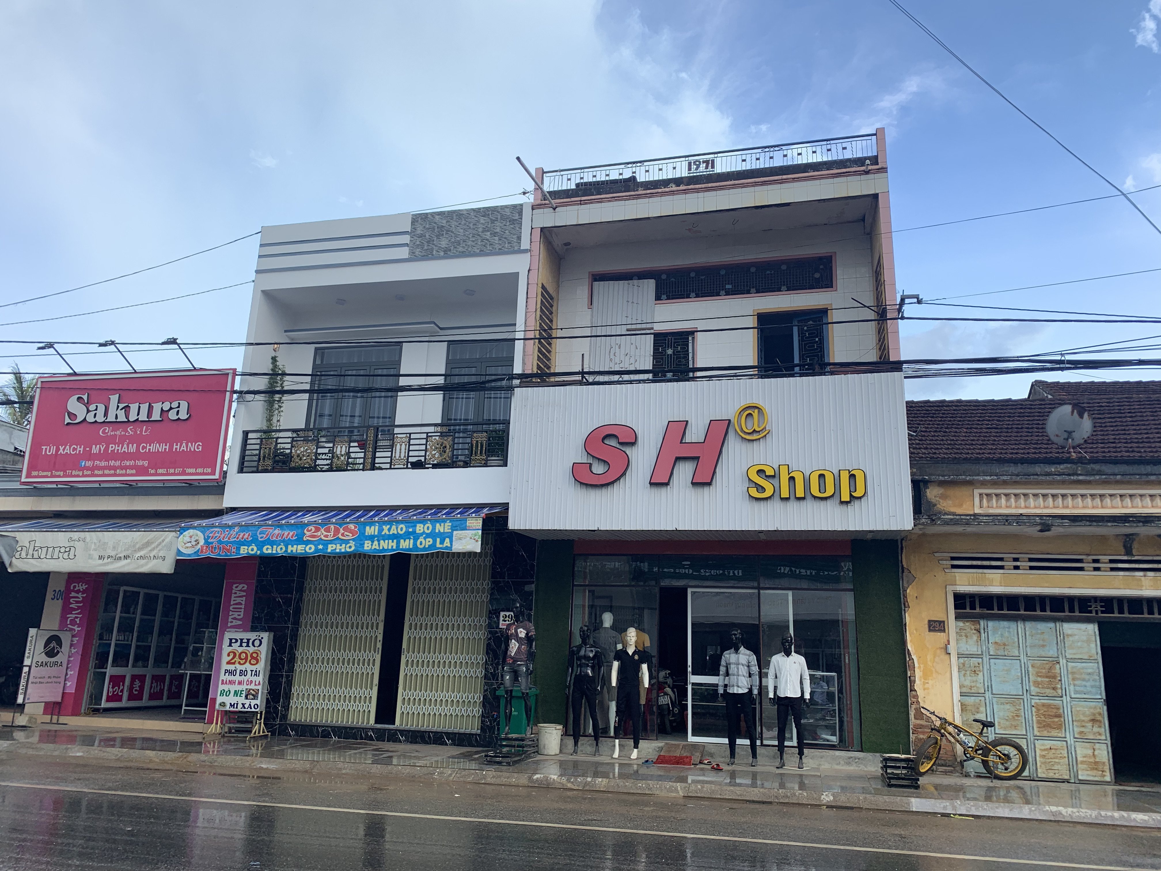 Cho thuê nhà mặt tiền đường Quang Trung, thị xã bồng sơn 2