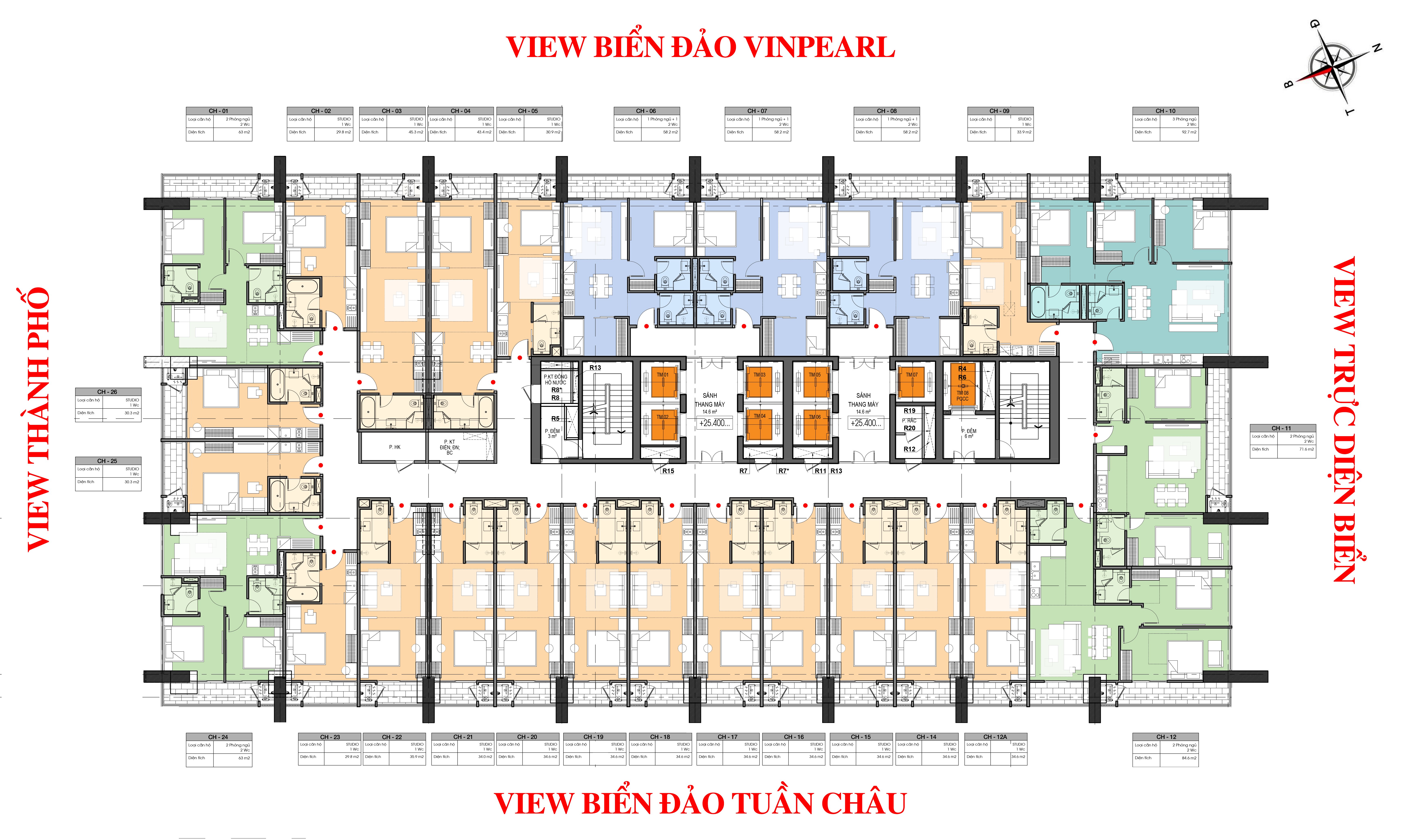 Căn hộ cao cấp Icon 40 Hạ Long, Quỹ căn độc quyền dự án 6