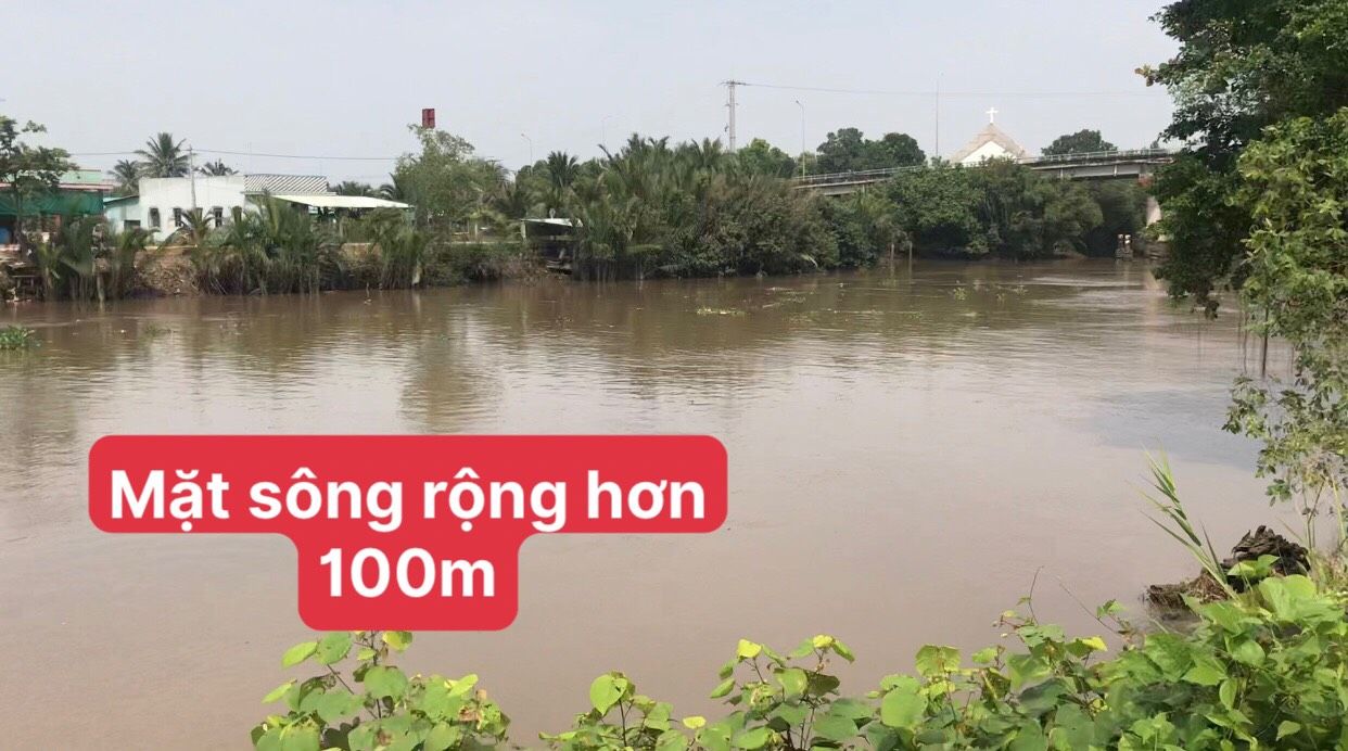 Bán đất ven sông Vàm cỏ Đông - Bến Lức, giá cực rẻ chỉ 5,6tr/m2, có SHR 2