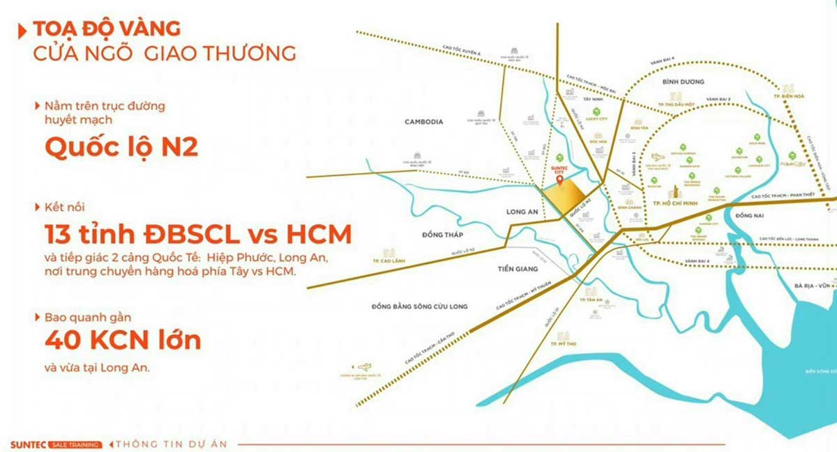 Bán đất Suntec City Novaland Thủ Thừa Long An - suất nội bộ công ty 2