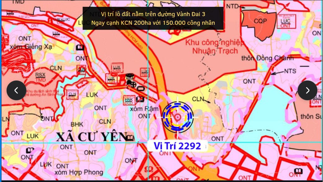 BÁN LÔ VIP 2 MẶT TIỀN 2292m TRỤC CHÍNH CƯ YÊN- CỔNG KHU CÔNG NGHIỆP 6