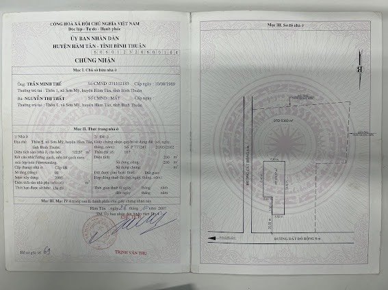 Siêu phẩm lô đất 3 mặt tiền cách quốc lộ 55 chỉ 250m thôn 1,Sơn Mỹ,Hàm Tân,Bình Thuận. 3