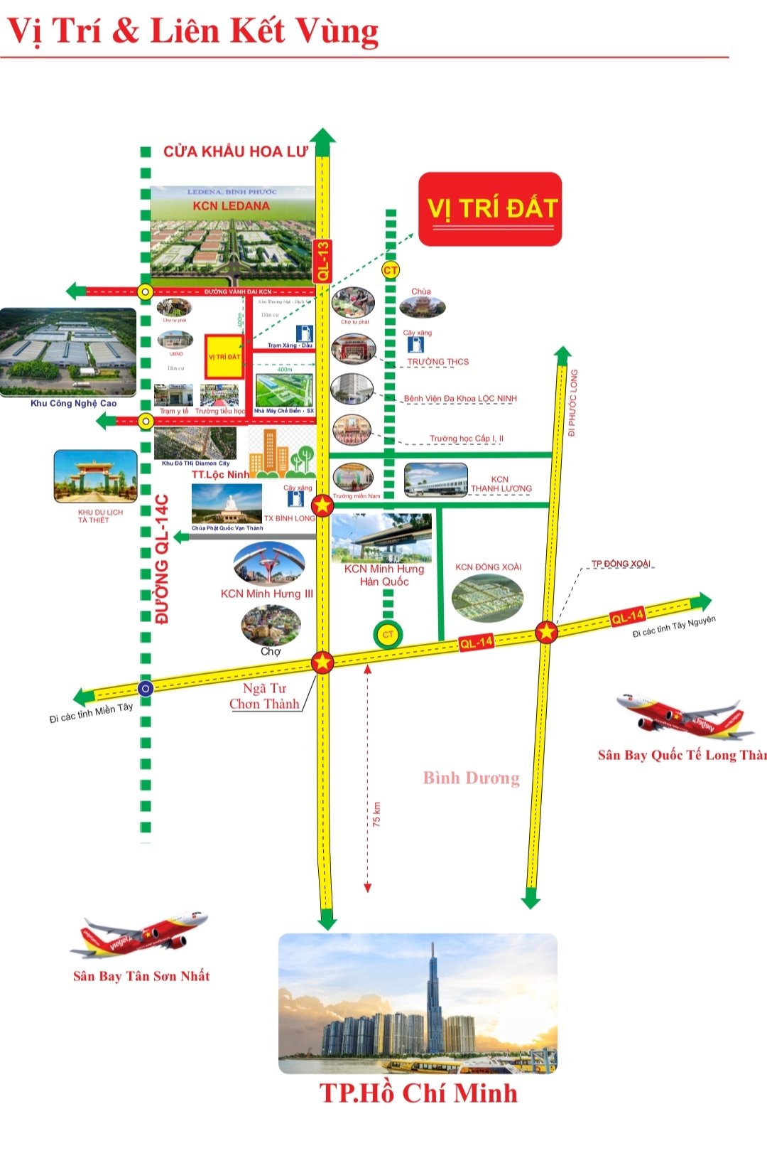 Cần bán Đất đường Quốc Lộ 13, Thị trấn Lộc Ninh, Diện tích 135m², Giá 429.000.000 Triệu