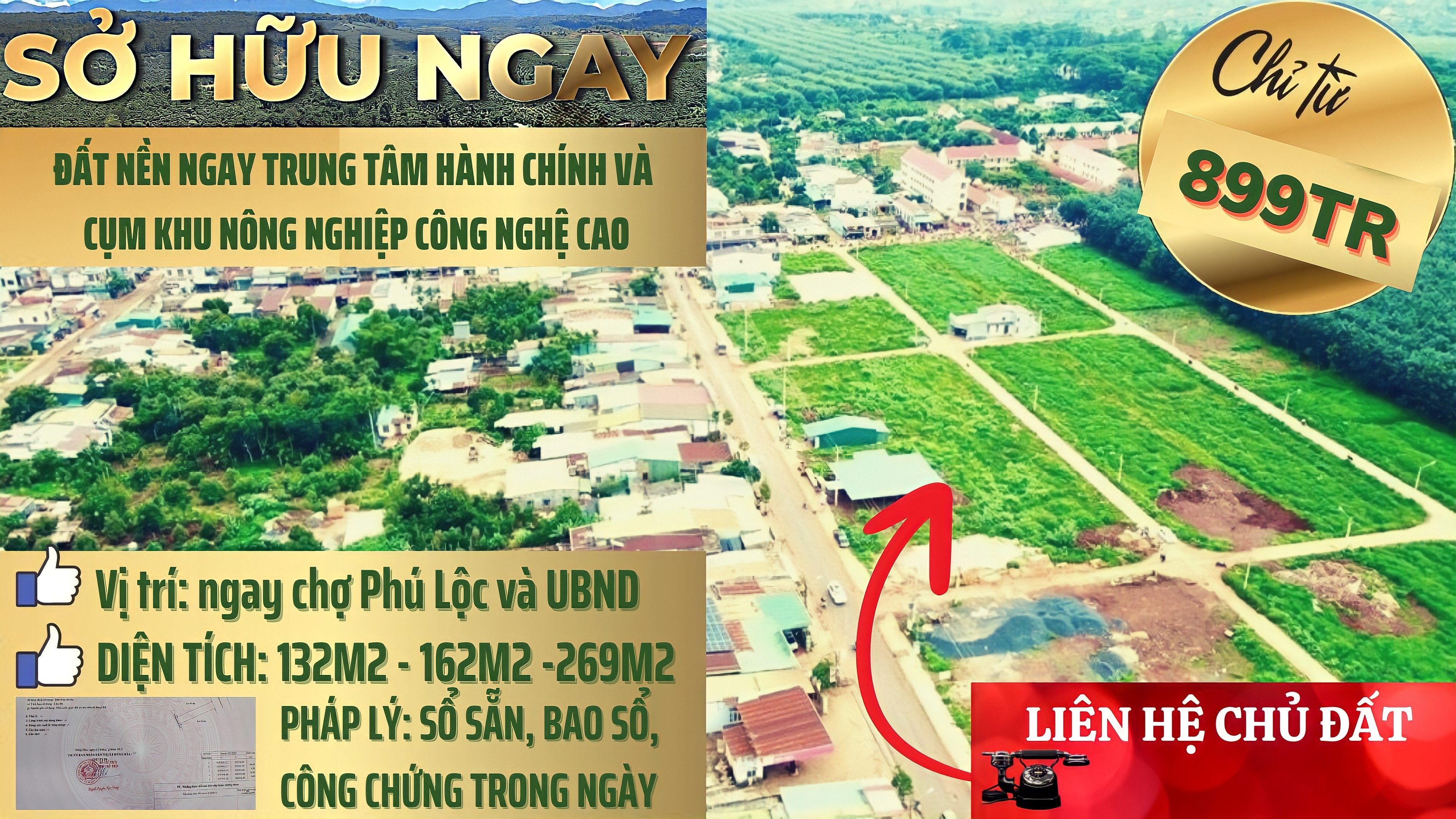 Bán Đất Trung Tâm Hành Chính Mới  KrongNăng, ĐakLak. GIÁ CHỈ 5,1tr/m2. 3