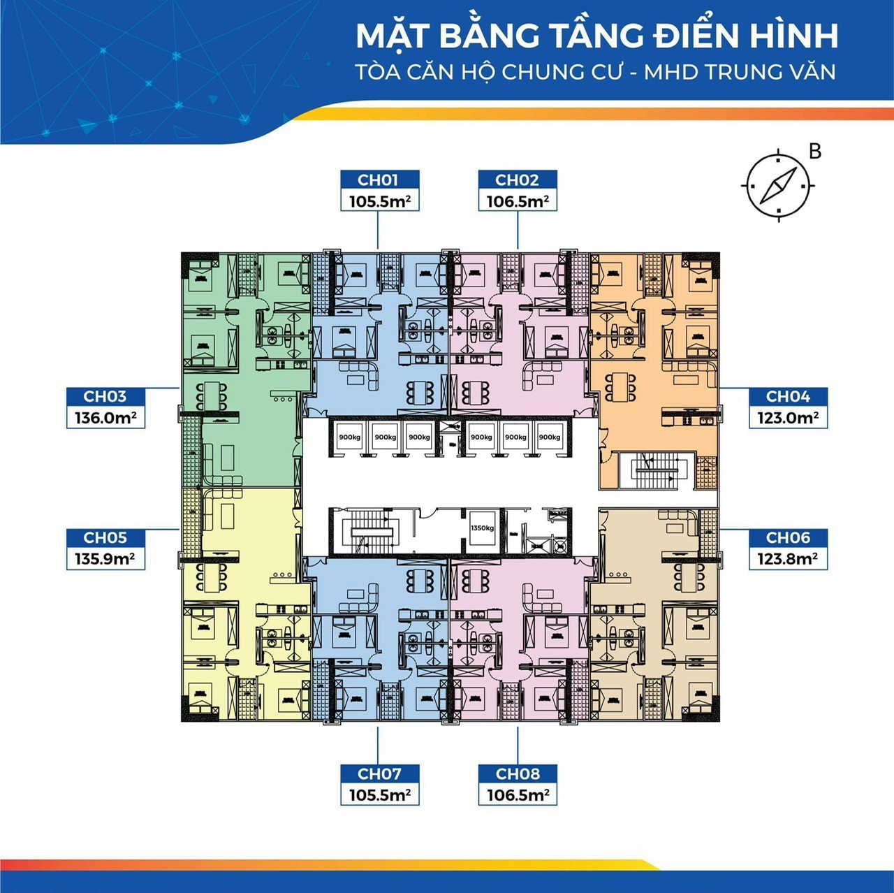 Cần bán Căn hộ chung cư dự án MHD Trung Văn, Diện tích 105m², Giá 038 Triệu/m² 1