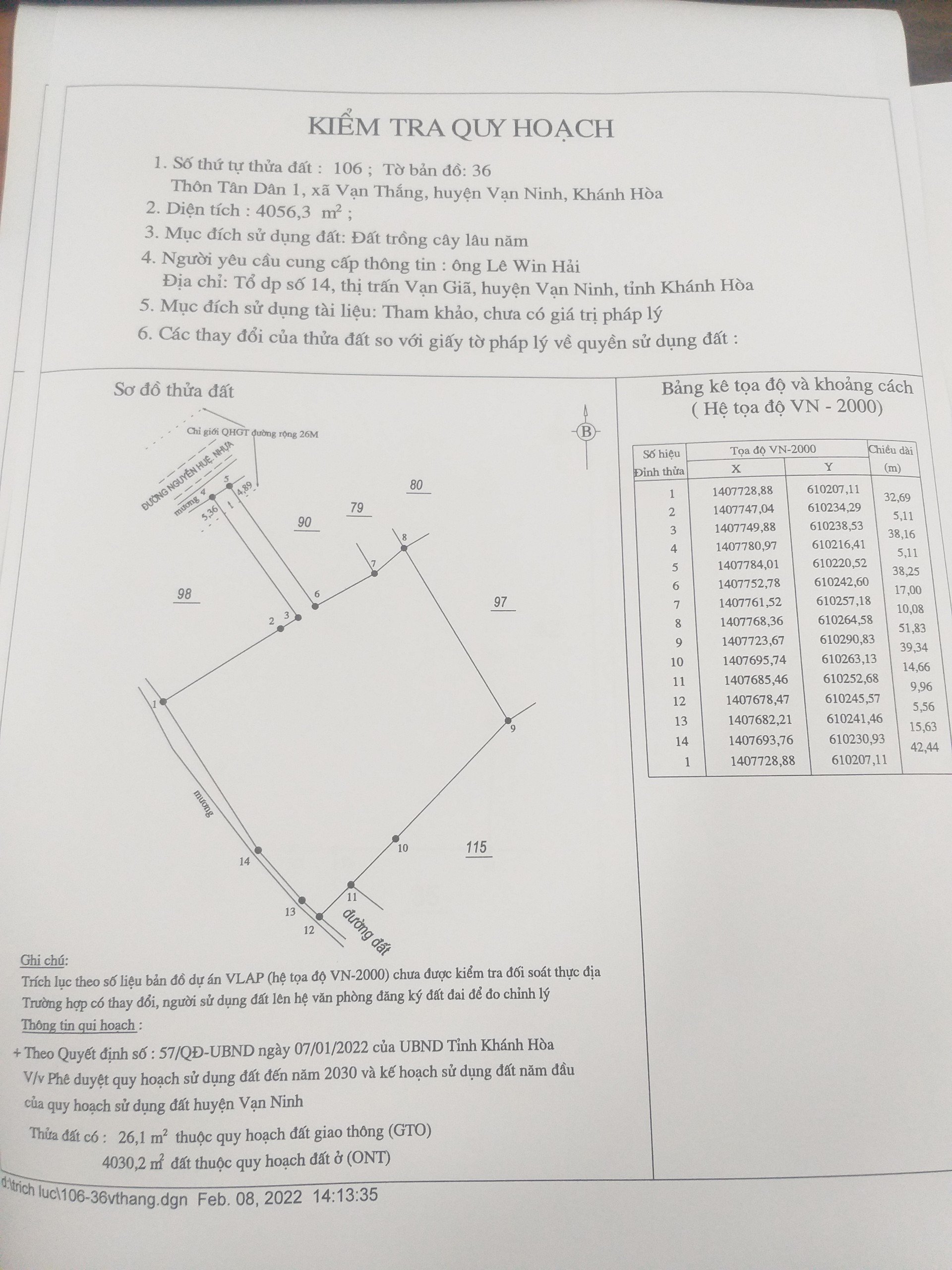 Cần bán Đất đường Nguyễn Huệ, Xã Vạn Thắng, Diện tích 4000m², Giá 7 Triệu/m² 4