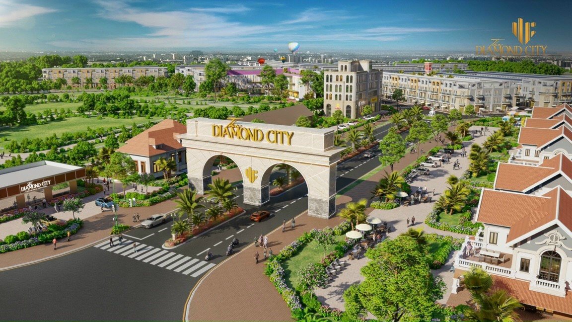 Chính thức mở bán phân khu đẹp nhất khu đô thị Diamond City mặt tiền Vành Đai 4 ,giá chỉ 1,7 chiết khấu 15 %.