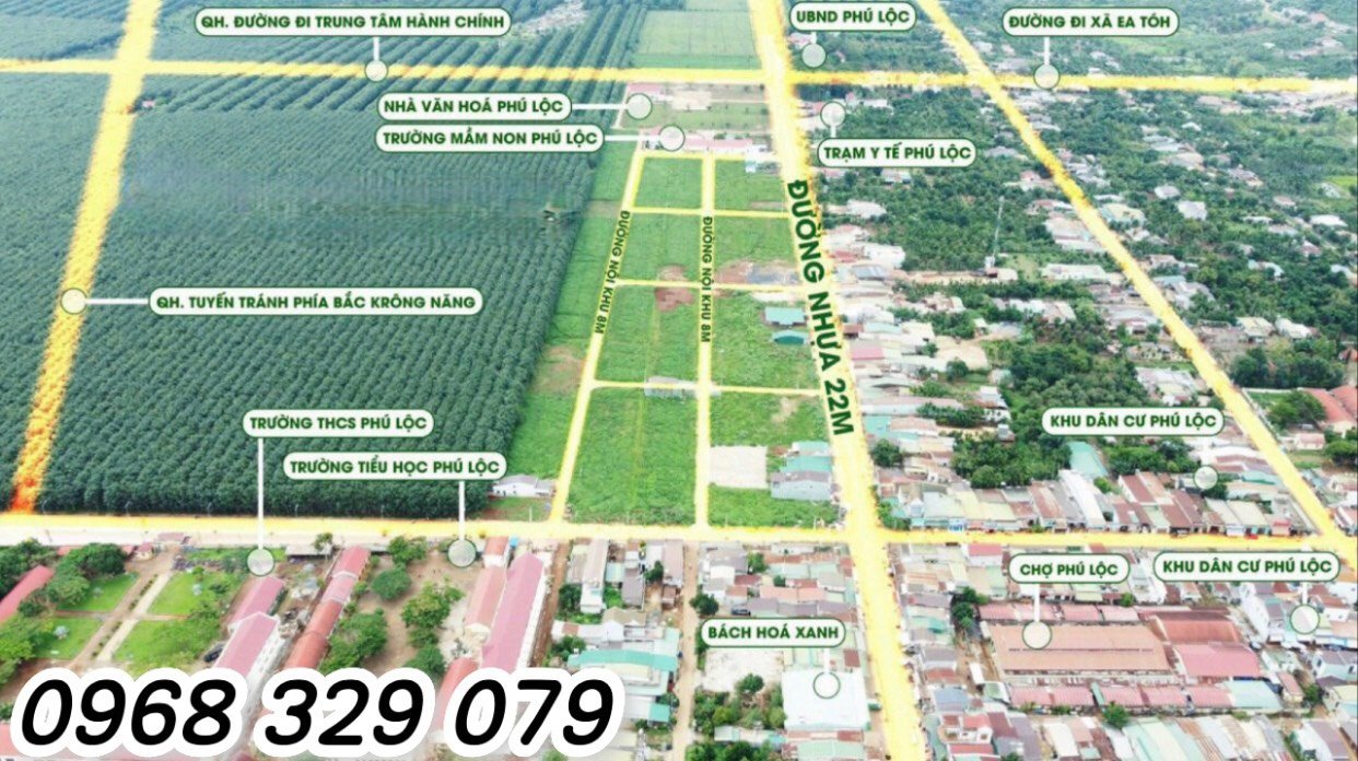 Tâm điểm đầu tư cuối năm 2022, đất nền sổ đỏ KDC Phú Lộc, phía đông thành phố Buôn Mê Thuột. 2