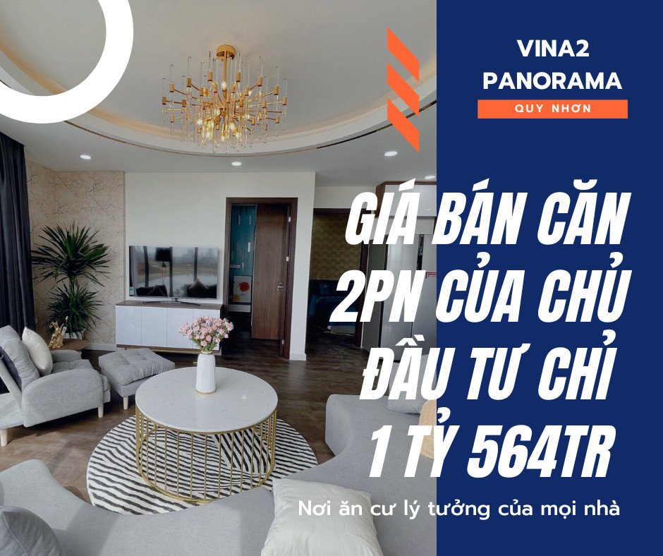 Nhượng lại căn 2PN 60m² căn hộ kề sông Hà Thanh, giá chỉ từ 1 tỷ 5 2