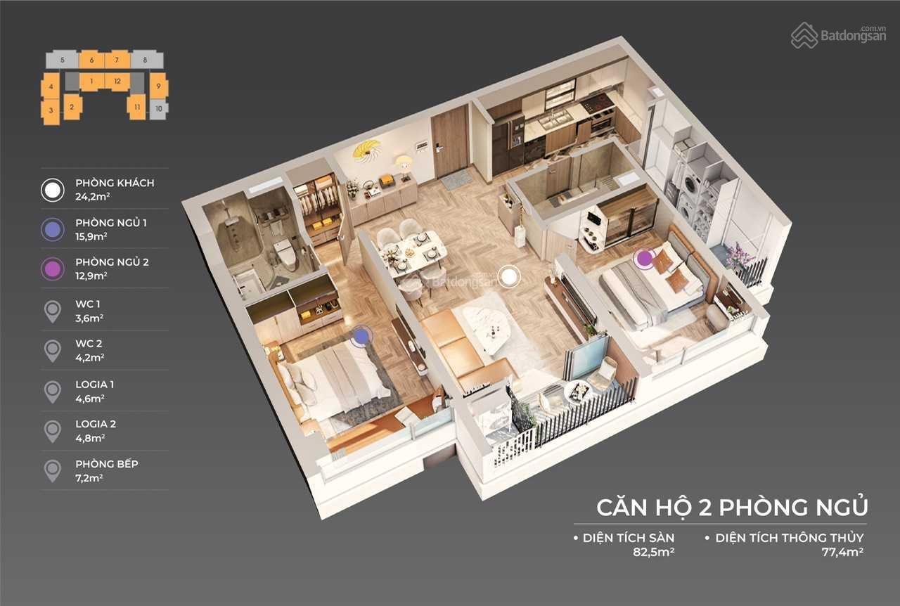 Cần bán Căn hộ chung cư dự án Vina2 Panorama Quy Nhơn, Diện tích 60m², Giá 750 Triệu 4