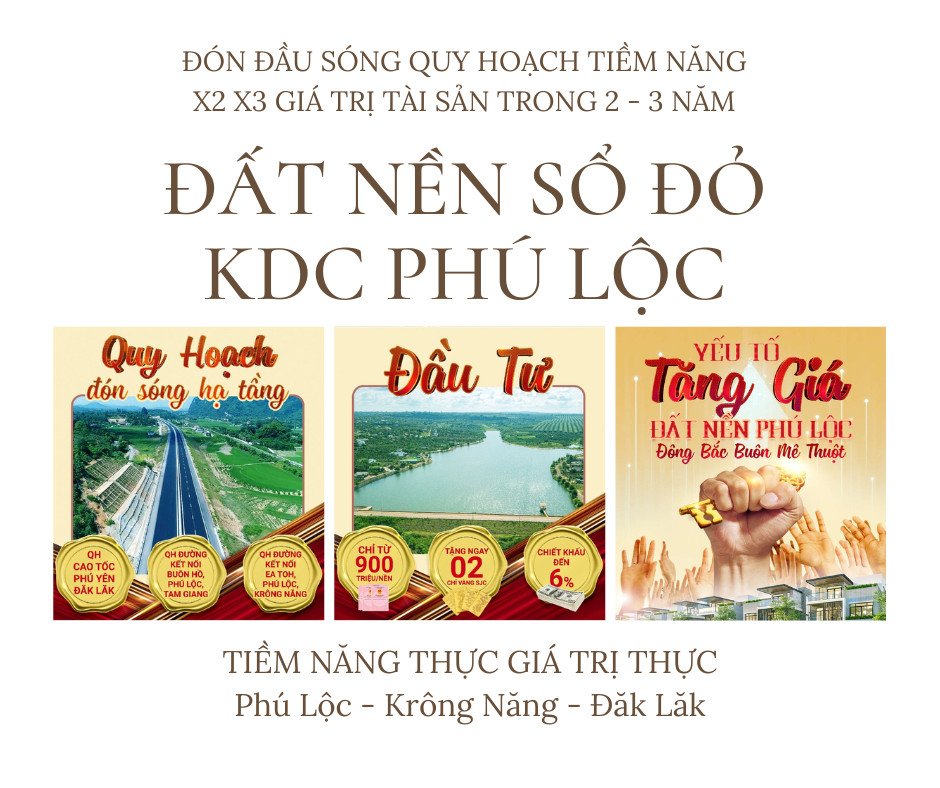 BĐS Đắk Lắk -Vùng trũng về giá đầy hứa hẹn với các nhà đầu tưRa mắt sản phẩm đất nền #sổđỏ phía đông TP Buôn Ma Thuột 1