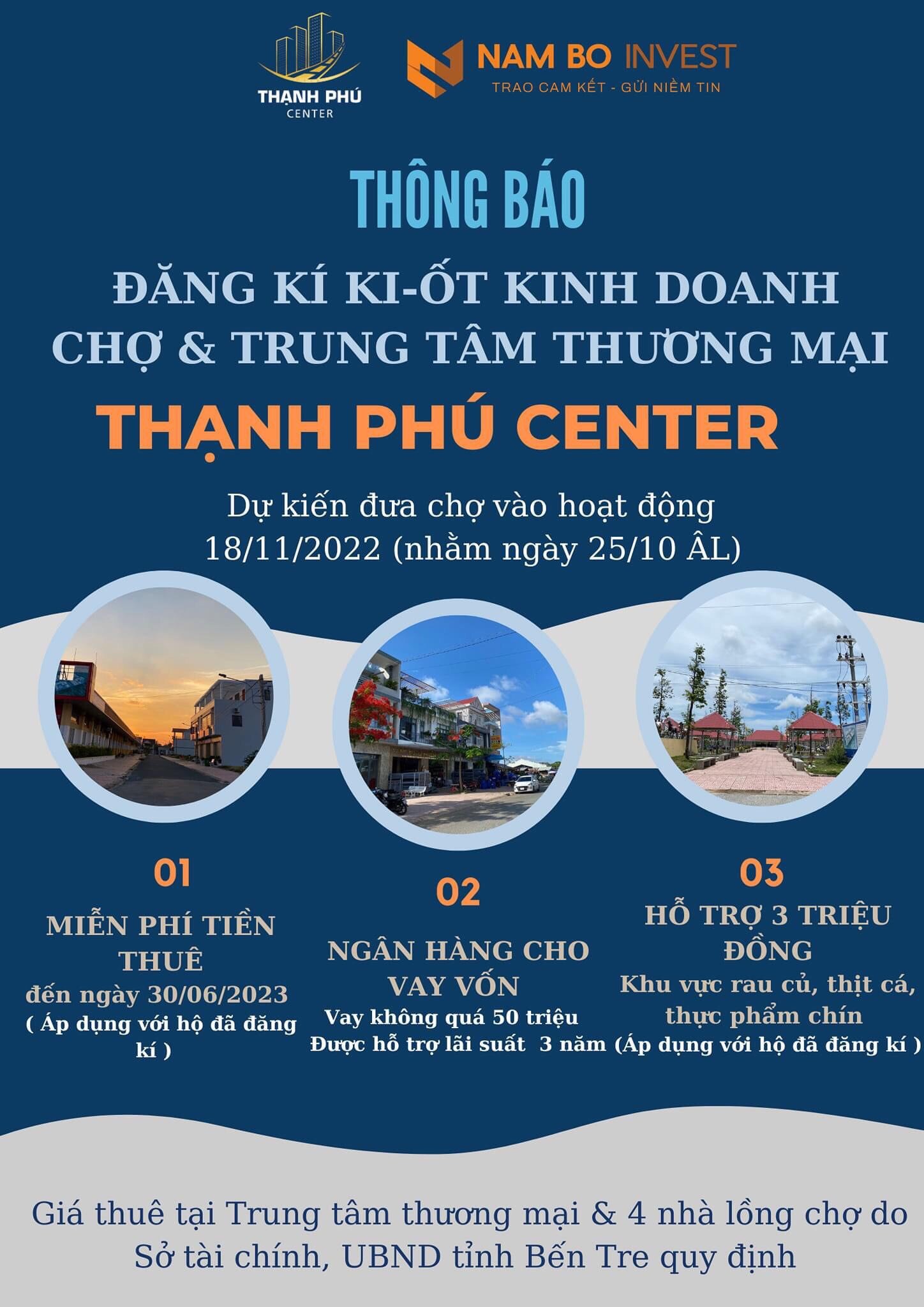 Chợ Mới Thạnh Phú đưa vào hoạt động-Cơ hội đầu tư đất nền Phố Chợ sinh lời cao 1