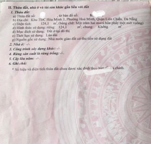 Bán đất lô góc 2 MT Dũng Sĩ Thanh Khê & Phạm Đình Hổ 2