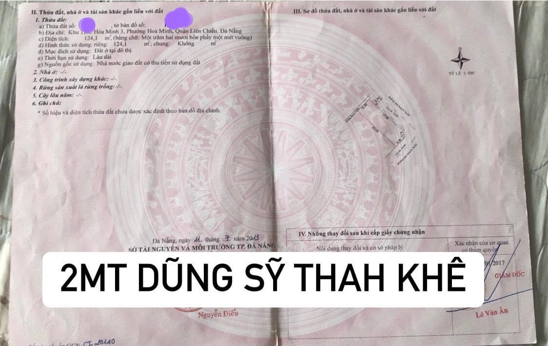 Bán đất lô góc 2 MT Dũng Sĩ Thanh Khê & Phạm Đình Hổ 3