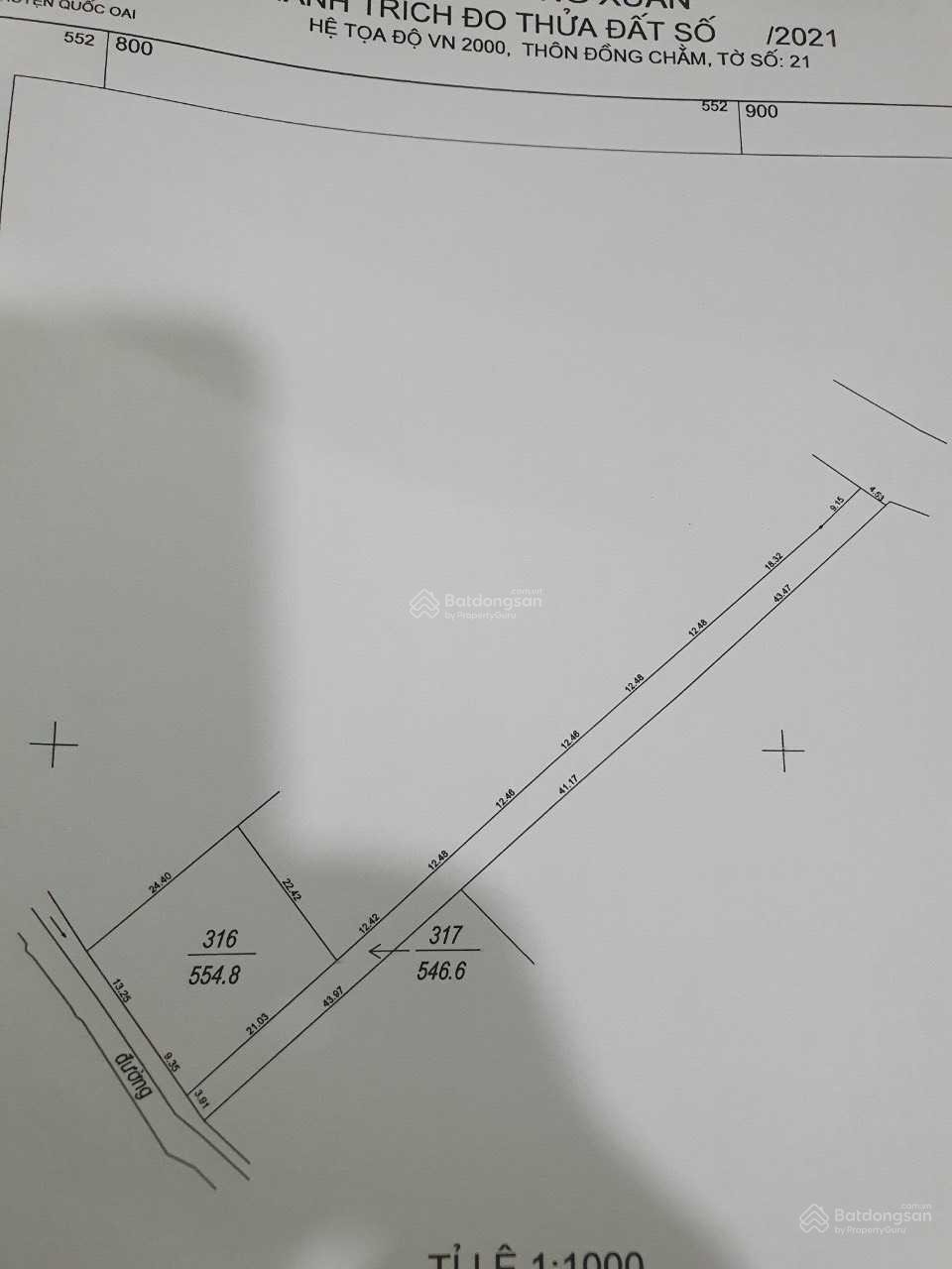 Cần bán Đất đường ĐT 446, Xã Tiến Xuân, Diện tích 275m², Giá Thương lượng