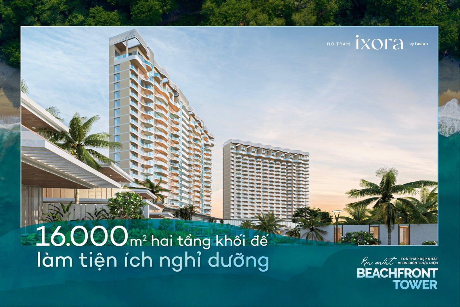 Tòa Tháp BEACHFRONT Siêu HOT Cuối Cùng Tại IXORA HỒ TRÀM - Hồ Bơi & Jacuzzi Ngoài Trời 3