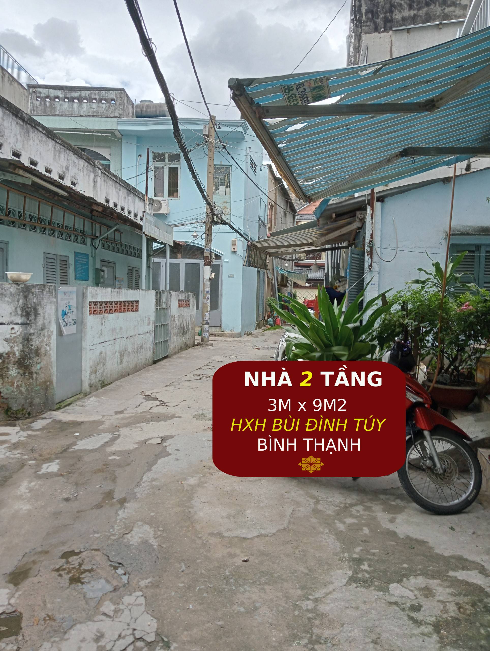 Nhà gần mặt tiền - Hẻm xe hơi – sổ hồng 27m2 – Bùi Đình Túy Bình Thạnh