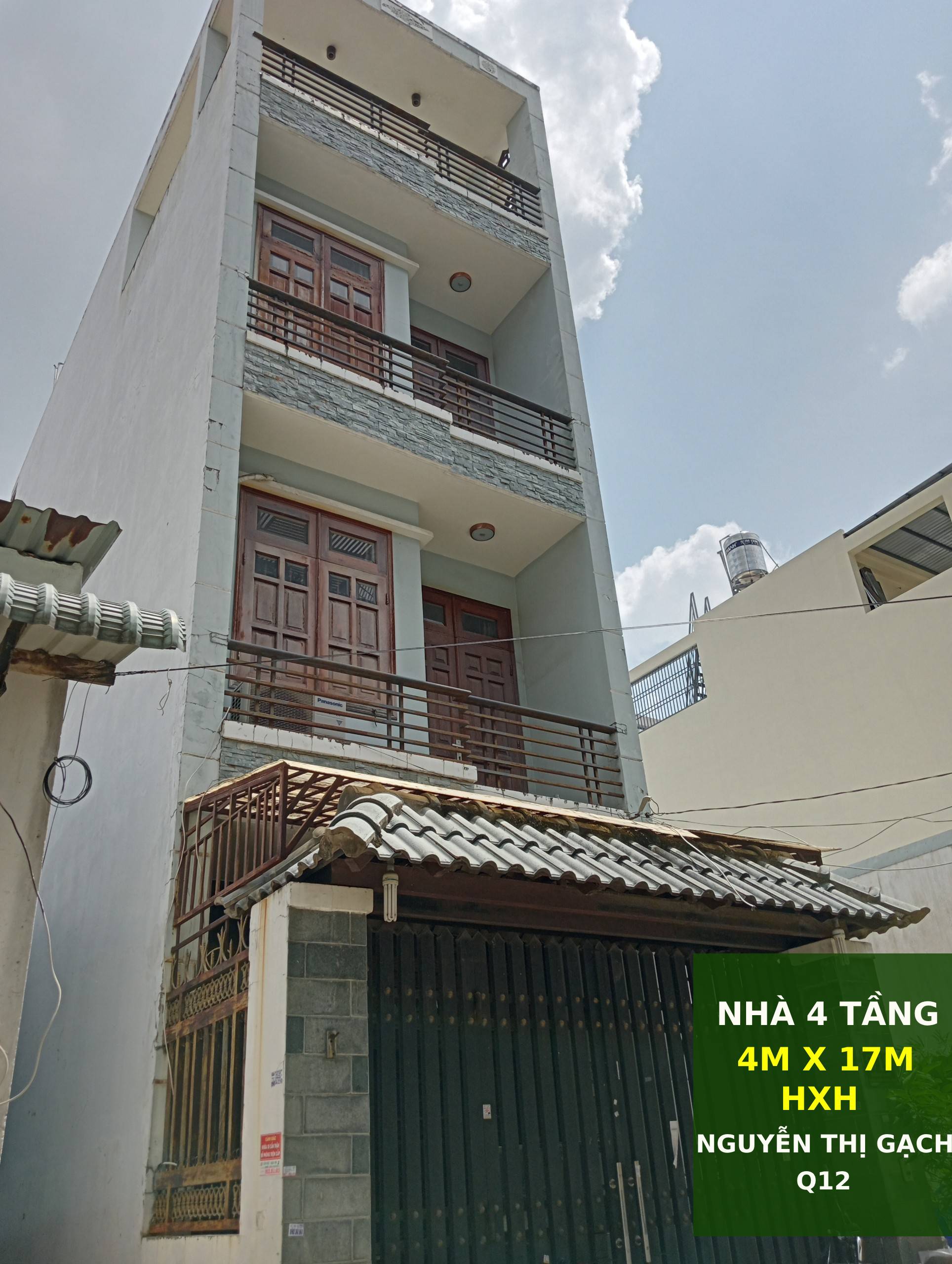 Nhà 4 tầng 71m2 Hẻm xe hơi Nguyễn Thị Gạch Q12 1