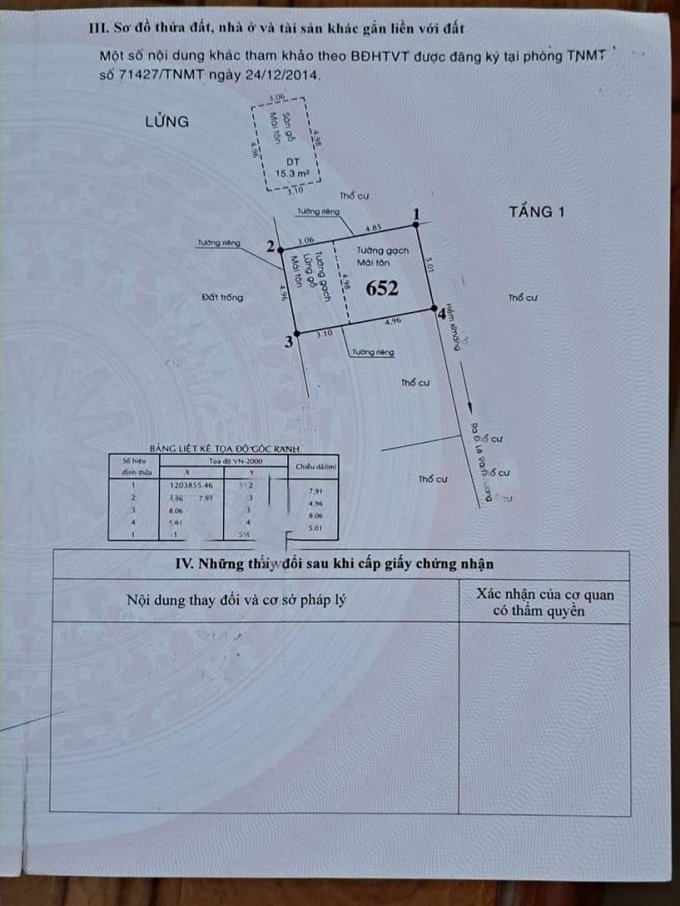 Bán nhà hạ 700tr, đường Lê Văn Khương, Hiệp Thành, Q12, 40m2, 2 tầng. 2 tỷ. 5