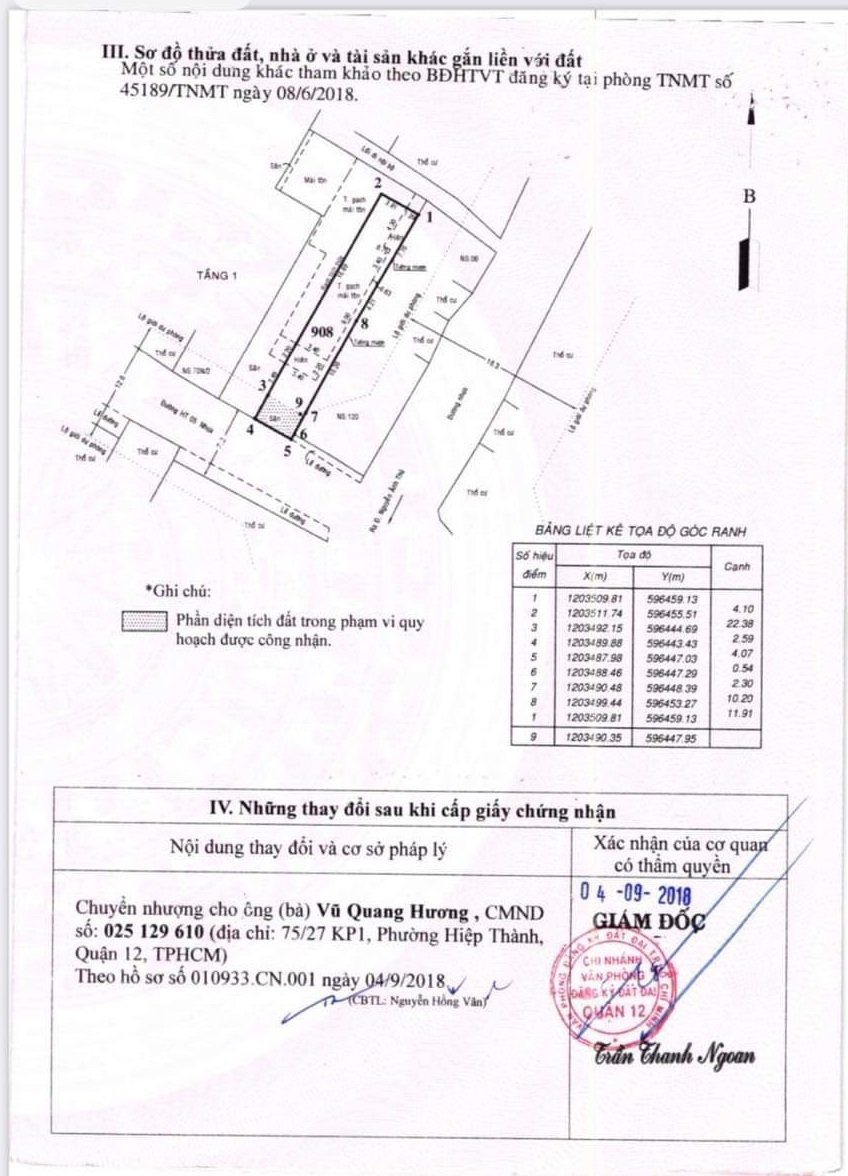 TÔI BÁN NHÀ MẶT TIỀN CHÍNH CHỦ  70N HIỆP THÀNH 05 CN 260 M2 CHỈ 18,5 TỶ 3