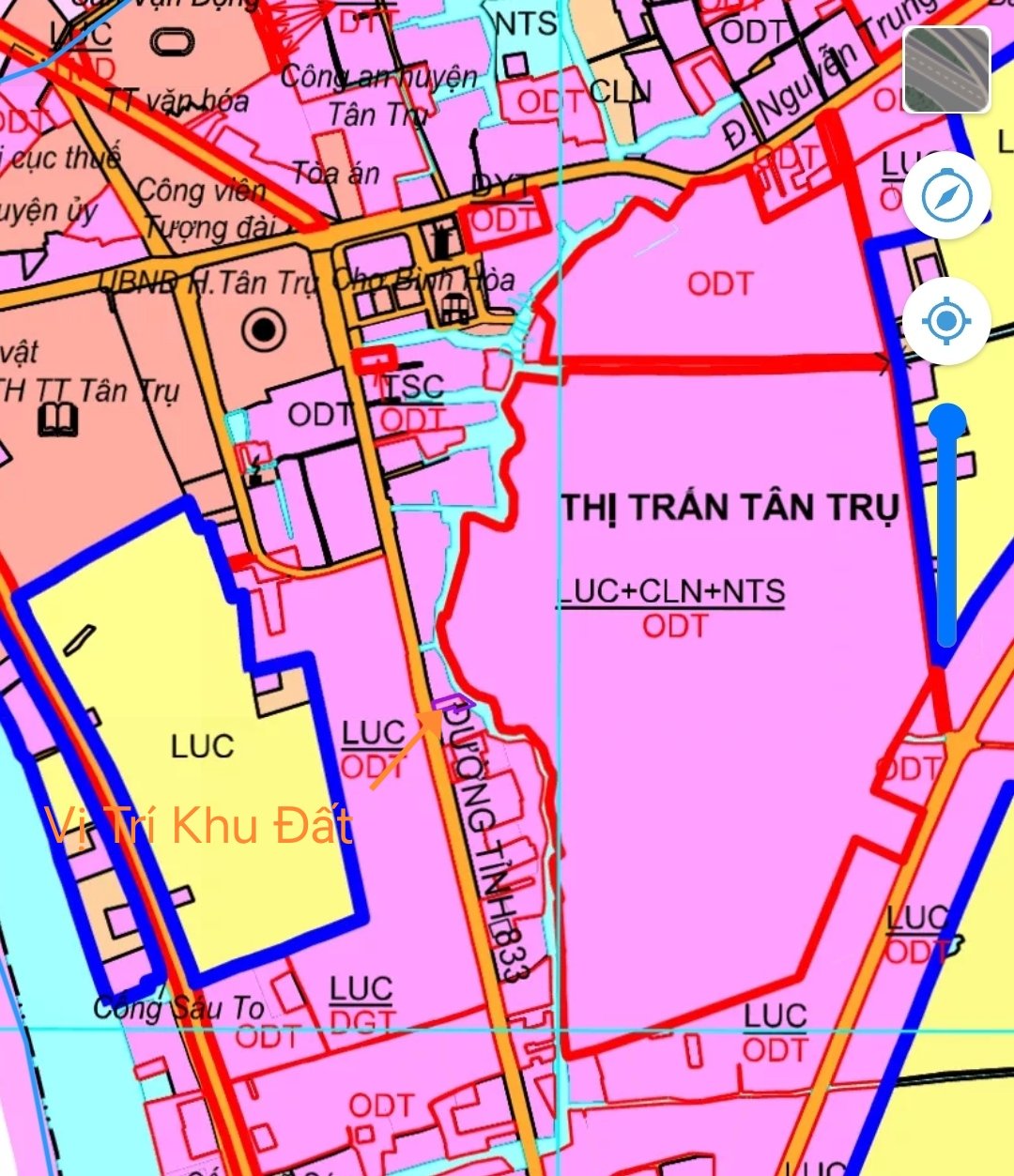 Bán lô đất thổ trung tâm thị trấn Tân Trụ giá 6,88 tỷ 5