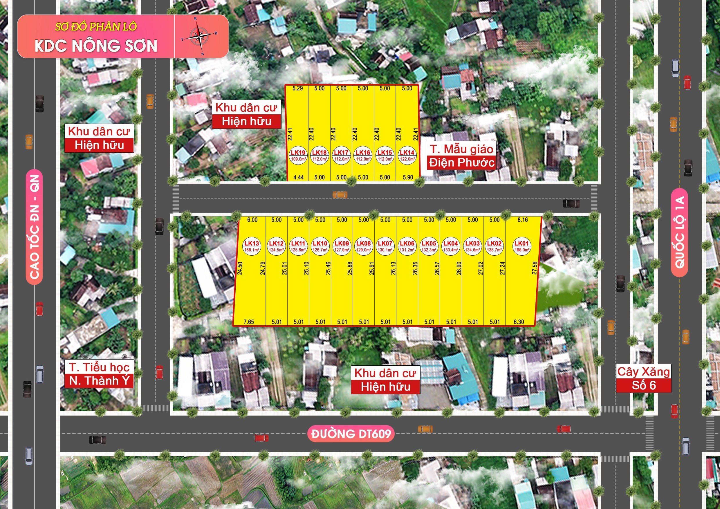 Bán đất Điện Bàn ven Đà Nẵng 112m2, đối lưng DT609 trung tâm các trường học giá rẻ hơn 700tr/ lô. 2