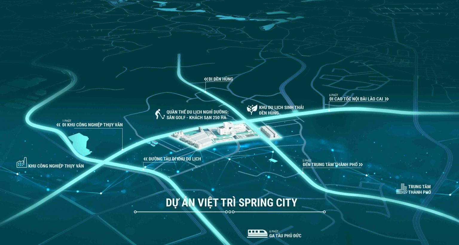 Việt Trì Spring City - dự án đất nền liền kề có sổ đỏ. Giá từ 1.4 tỷ/lô 2