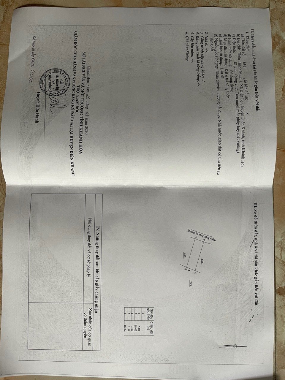 Cần bán Đất Xã Diên Lạc, Diên Khánh, Diện tích 81m², Giá 799 Triệu 3