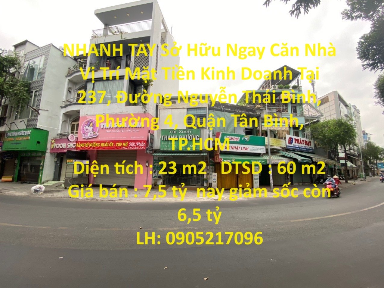 NHANH TAY Sở Hữu Ngay Căn Nhà Vị Trí Mặt Tiền Kinh Doanh Tại Quận Tân Bình, TP.HCM