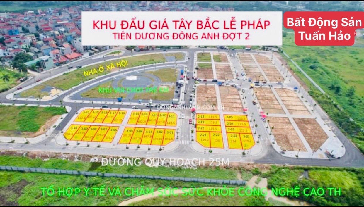 BÁN ĐẤT ĐẤU GIÁ TÂY BẮC LỄ PHÁP, TIÊN DƯƠNG, ĐÔNG ANH, HÀ NỘI - XỨNG ĐÁNG ĐẦU TƯ NHẤT ĐÔNG ANH . 2