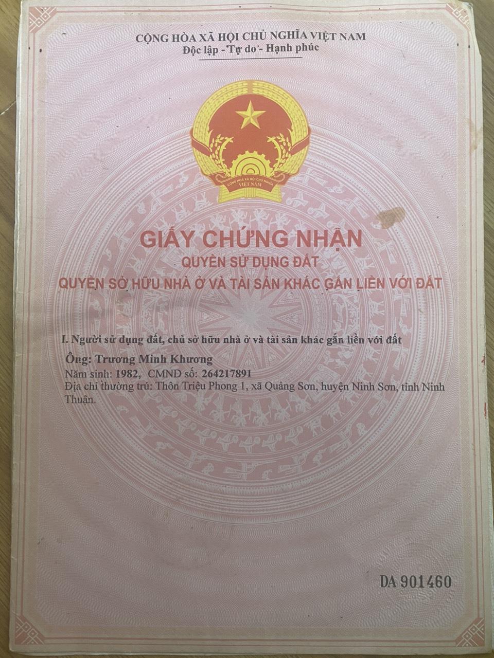ĐẤT ĐẸP - GIÁ TỐT - Cần Bán Lô Đất Tại Xã Quảng Sơn Ninh Sơn, Ninh Thuận 3