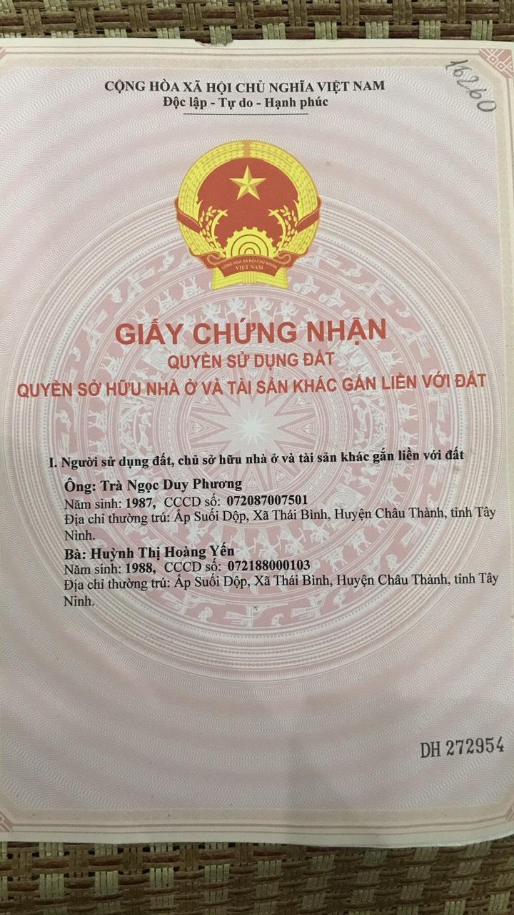 ĐẤT ĐẸP CHÍNH CHỦ - GIÁ TỐT - Tại Ấp Suối Dộp, Xã Thái Bình, Huyện Châu Thành - Tây Ninh 3