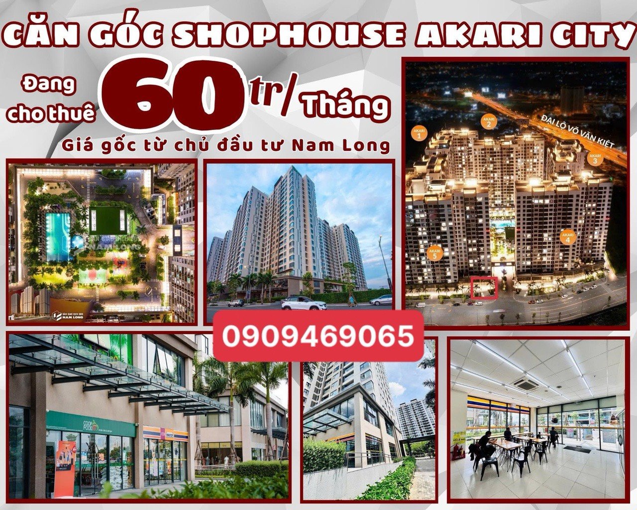 Shophouse Akari City - Ministop đang thuê HĐ 6 năm - 60tr/th. 0901948890 2