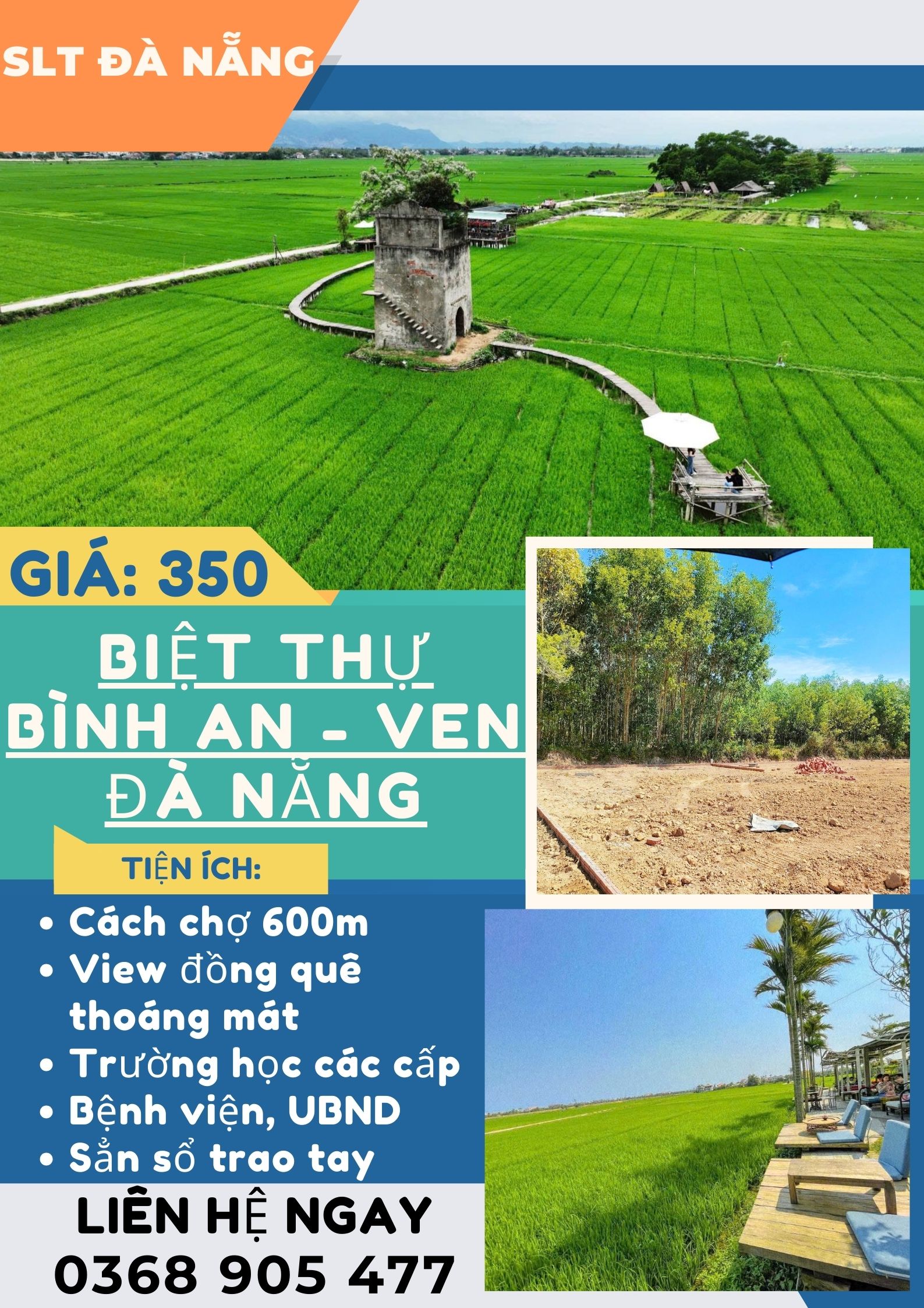 BIỆT THỰ BÌNH AN - VEN ĐÀ NẴNG GIÁ CHỈ 3.5.0 TRIỆU