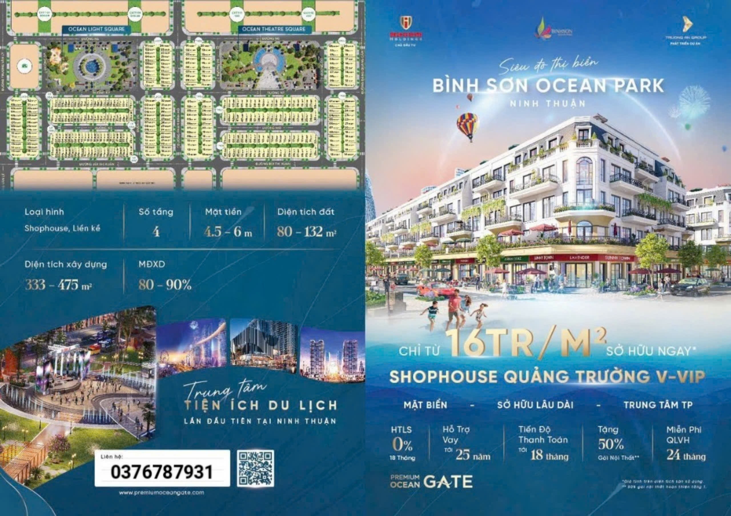 Cần bán shophouse 4 tầng đối diện công viên khu K2 Ocean Park, Diện tích 475.5m², Giá 19 Triệu/m² 1