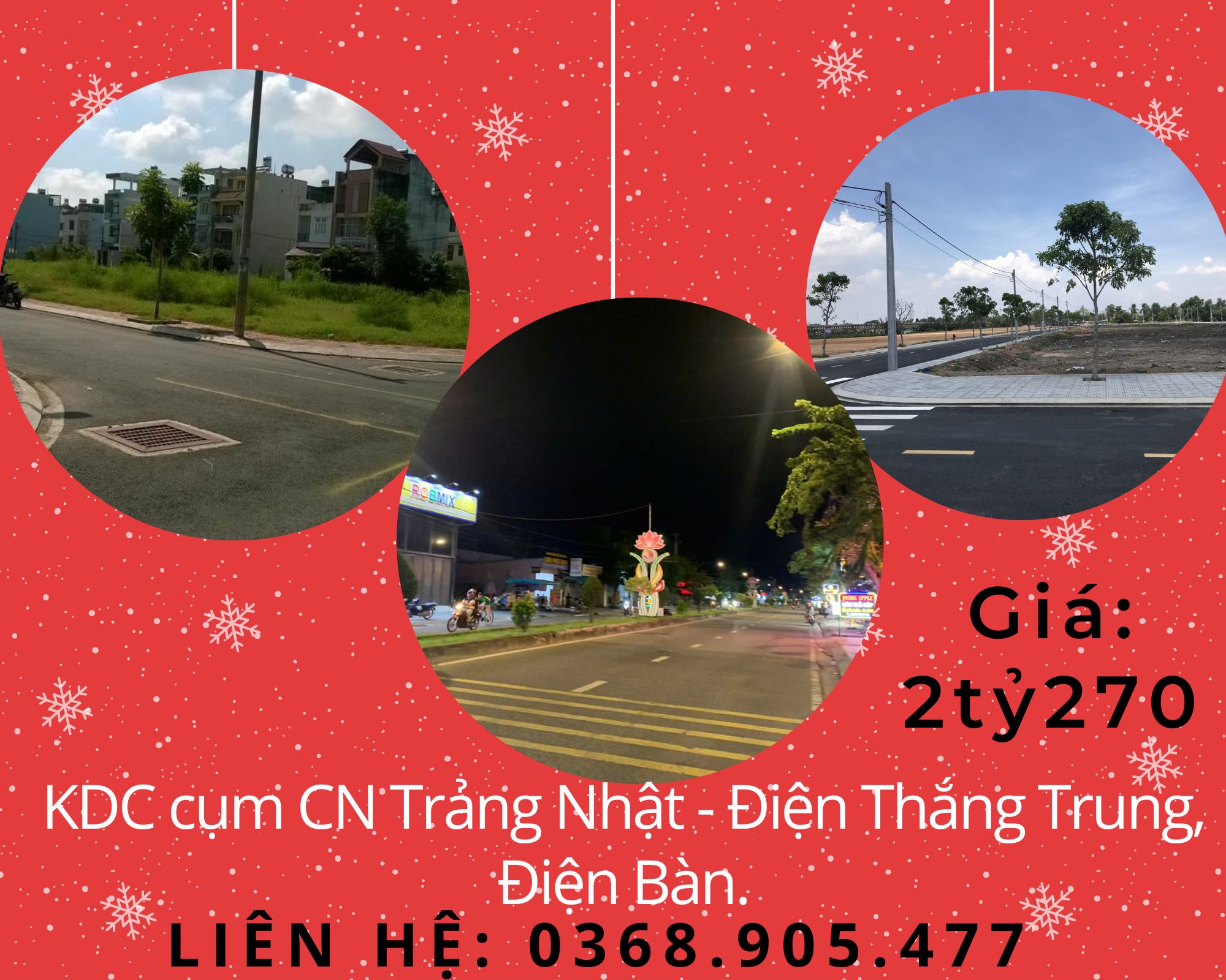 BÁN ĐẤT TRỤC ĐƯỜNG LỚN 33 - KDC CỤM CN TRẢNG NHẬT