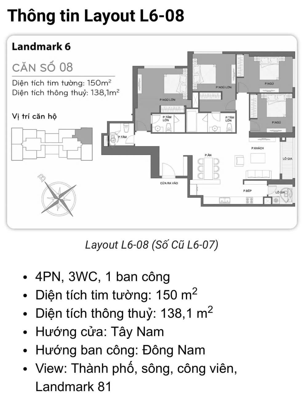 Cần bán Căn hộ chung cư dự án Vinhomes Central Park, Diện tích 150m², Giá 17.5 Tỷ 7