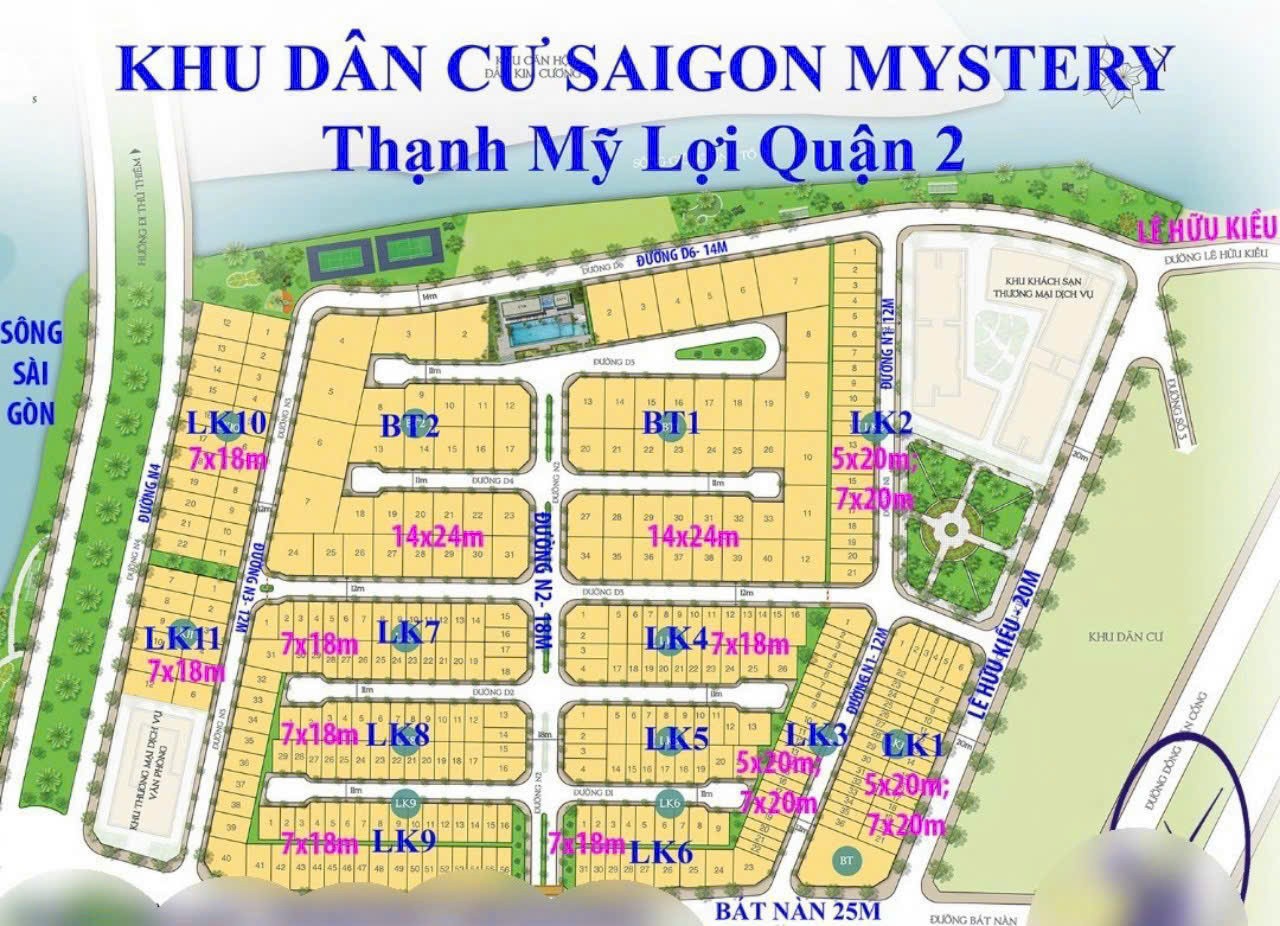 Cần bán Biệt thự Phường Thạnh Mỹ Lợi, Quận 2, Diện tích 271m², Giá 56 Tỷ 6