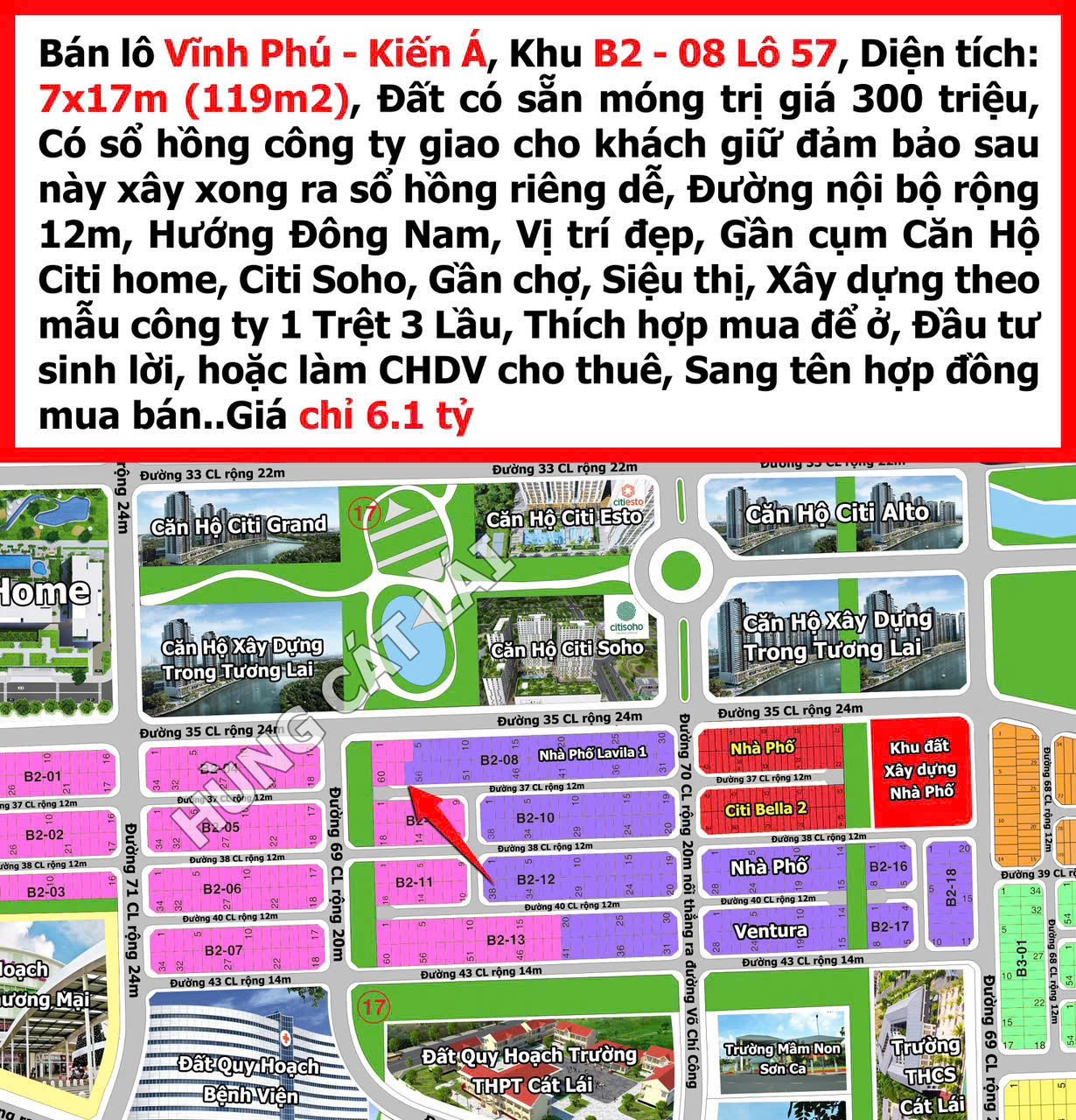 Cần bán Nhà mặt tiền Phường Phước Long B, Quận 9, Diện tích 119m², Giá 6.1 Tỷ 3